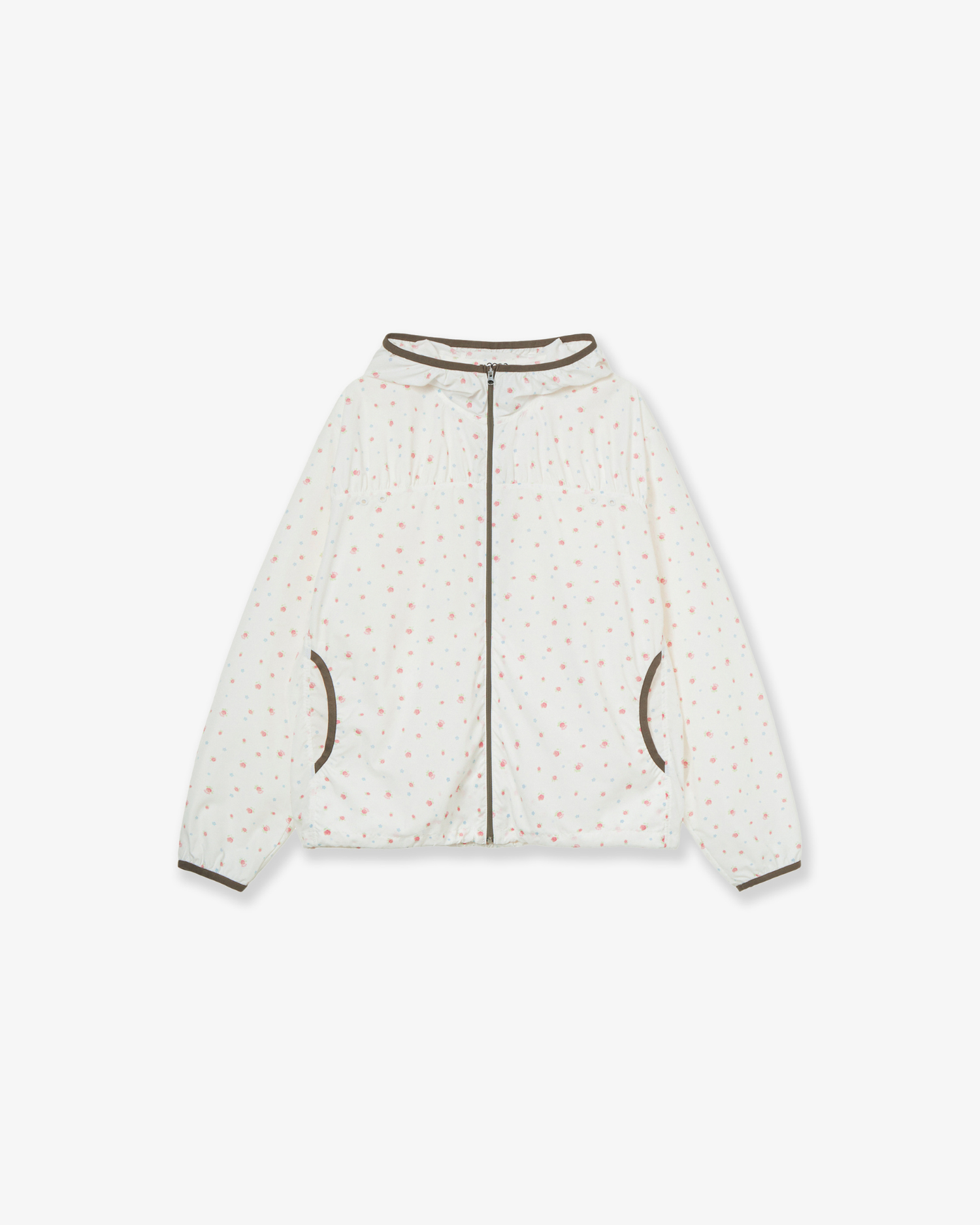 FLOWER WINDBREAKER JACKET [WHITE]