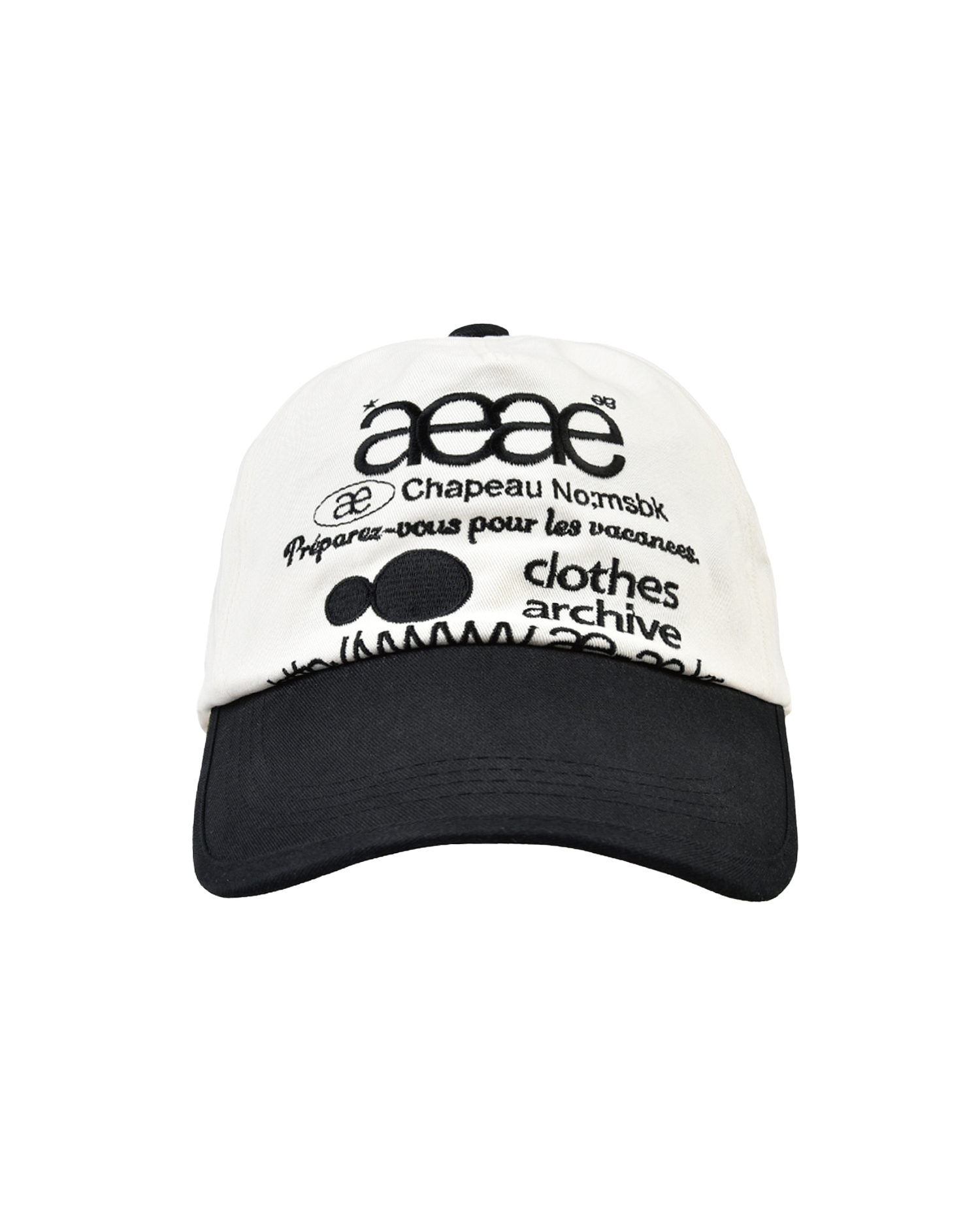 WEB LOGO TWO TONE BALL CAP [WHITE/BLACK]
