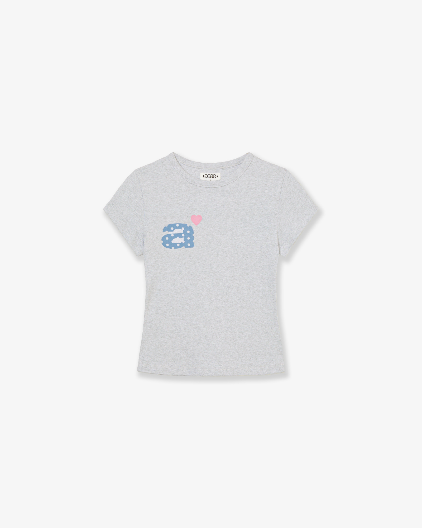 DOT SMALL LETTER TEE [LIGHT GREY]