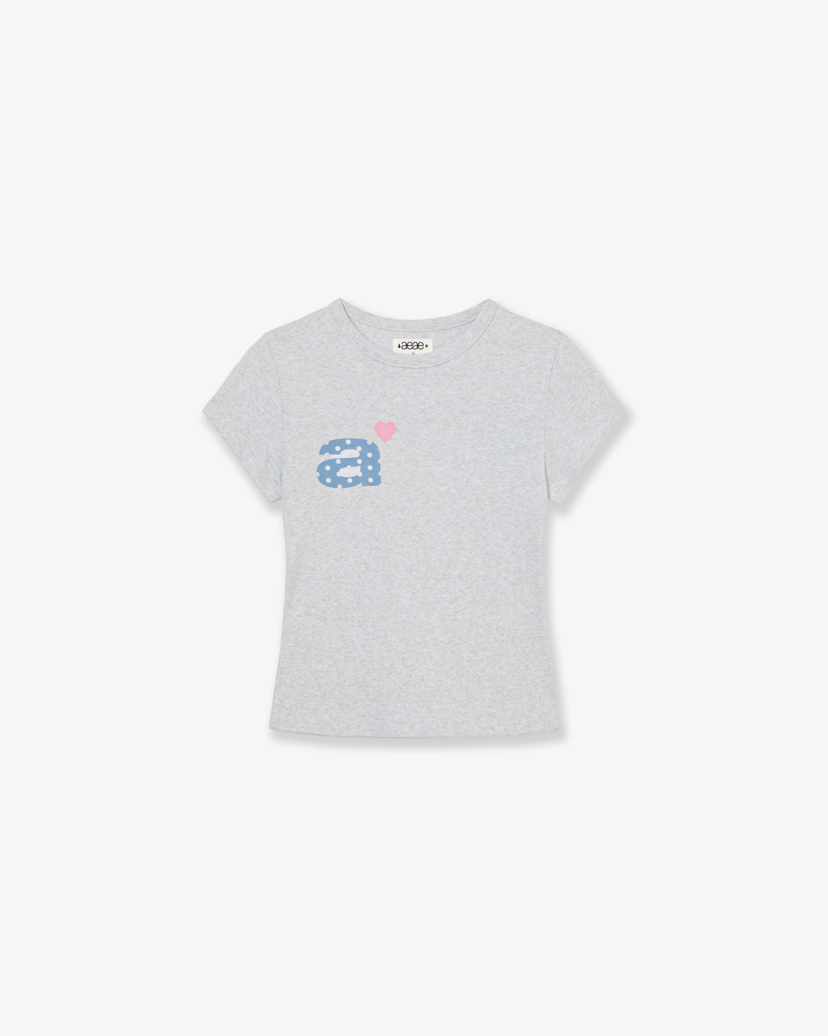 DOT SMALL LETTER TEE [LIGHT GREY] – aeae JAPAN