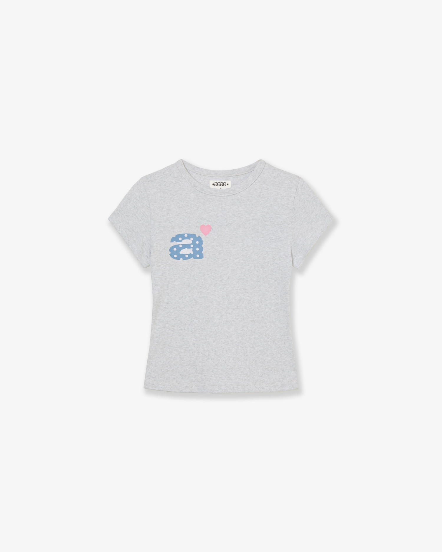 DOT SMALL LETTER TEE [LIGHT GREY]