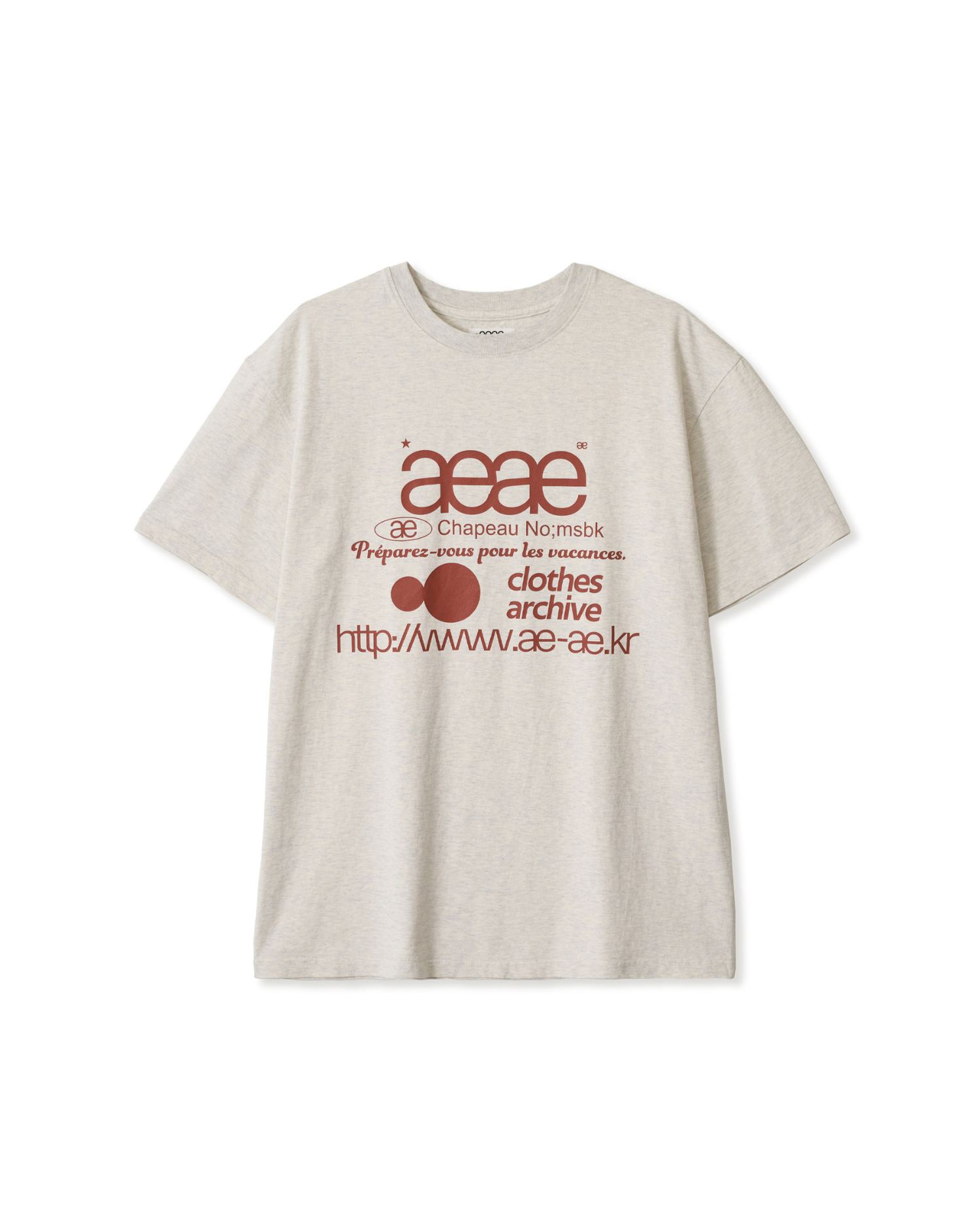 WEB LOGO T-SHIRTS [OATMEAL]