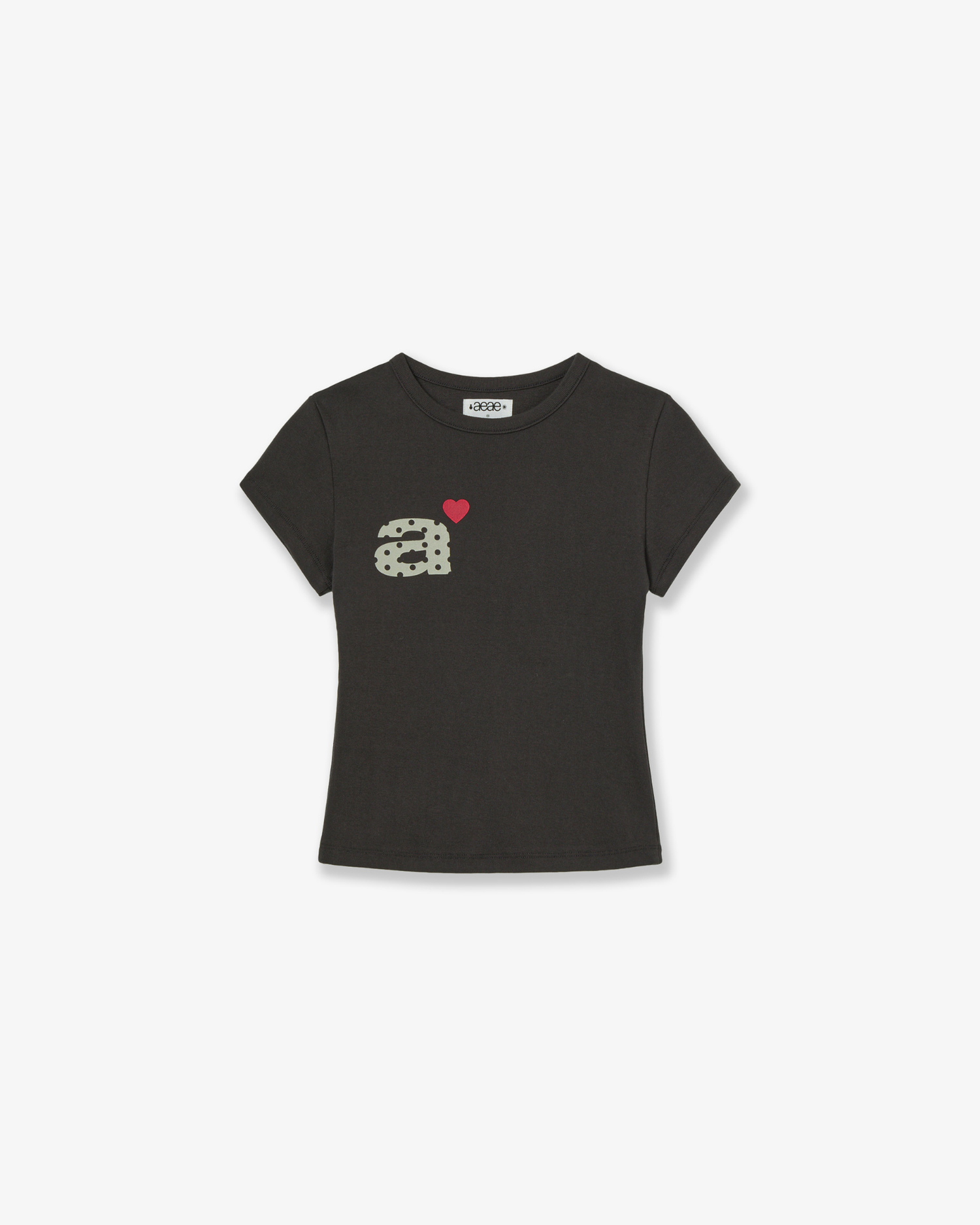 DOT SMALL LETTER TEE [DARK BROWN]