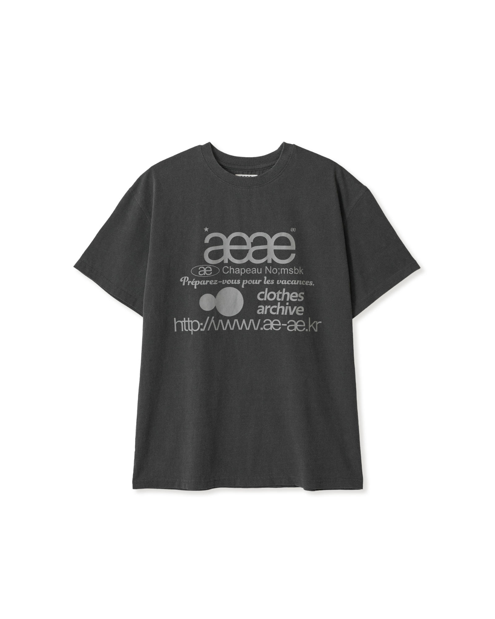 WEB LOGO T-SHIRTS [PIGMENT BLACK]