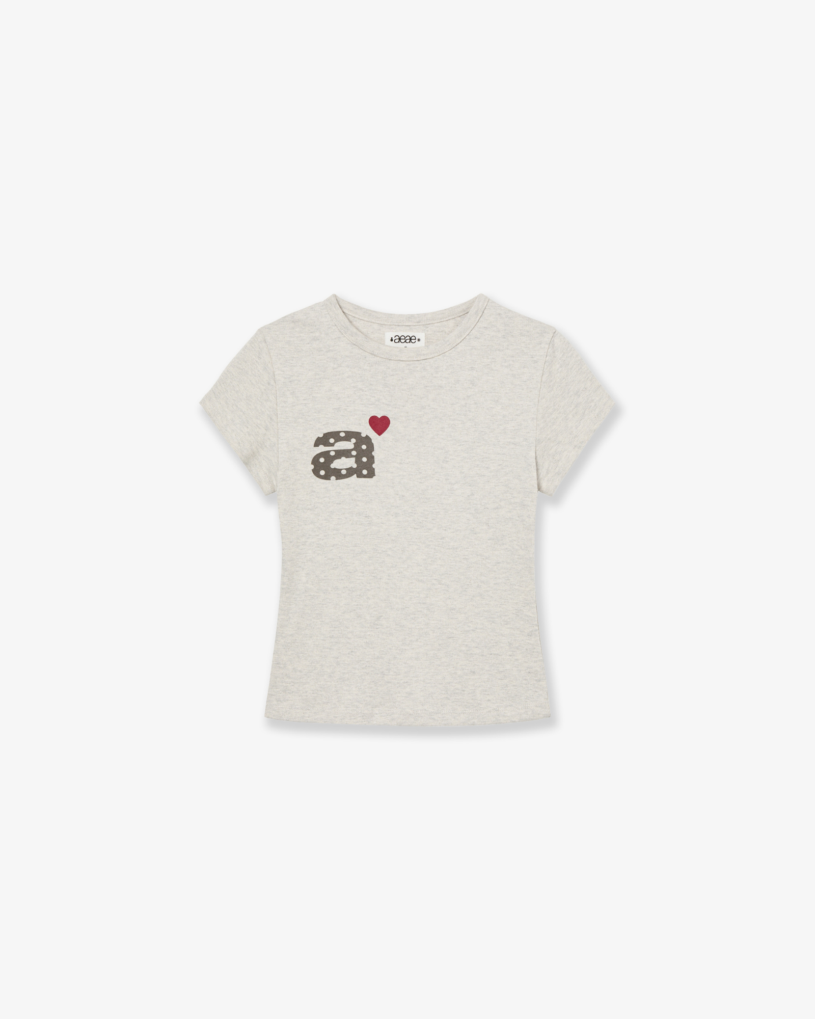 DOT SMALL LETTER TEE [OATMEAL]