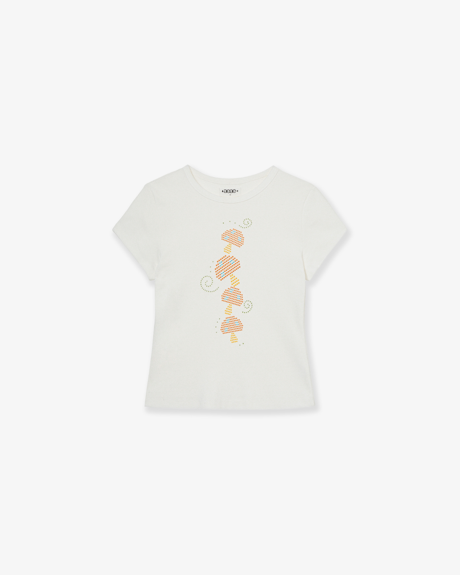 MUSHROOM HOTFIX TEE [WHITE]