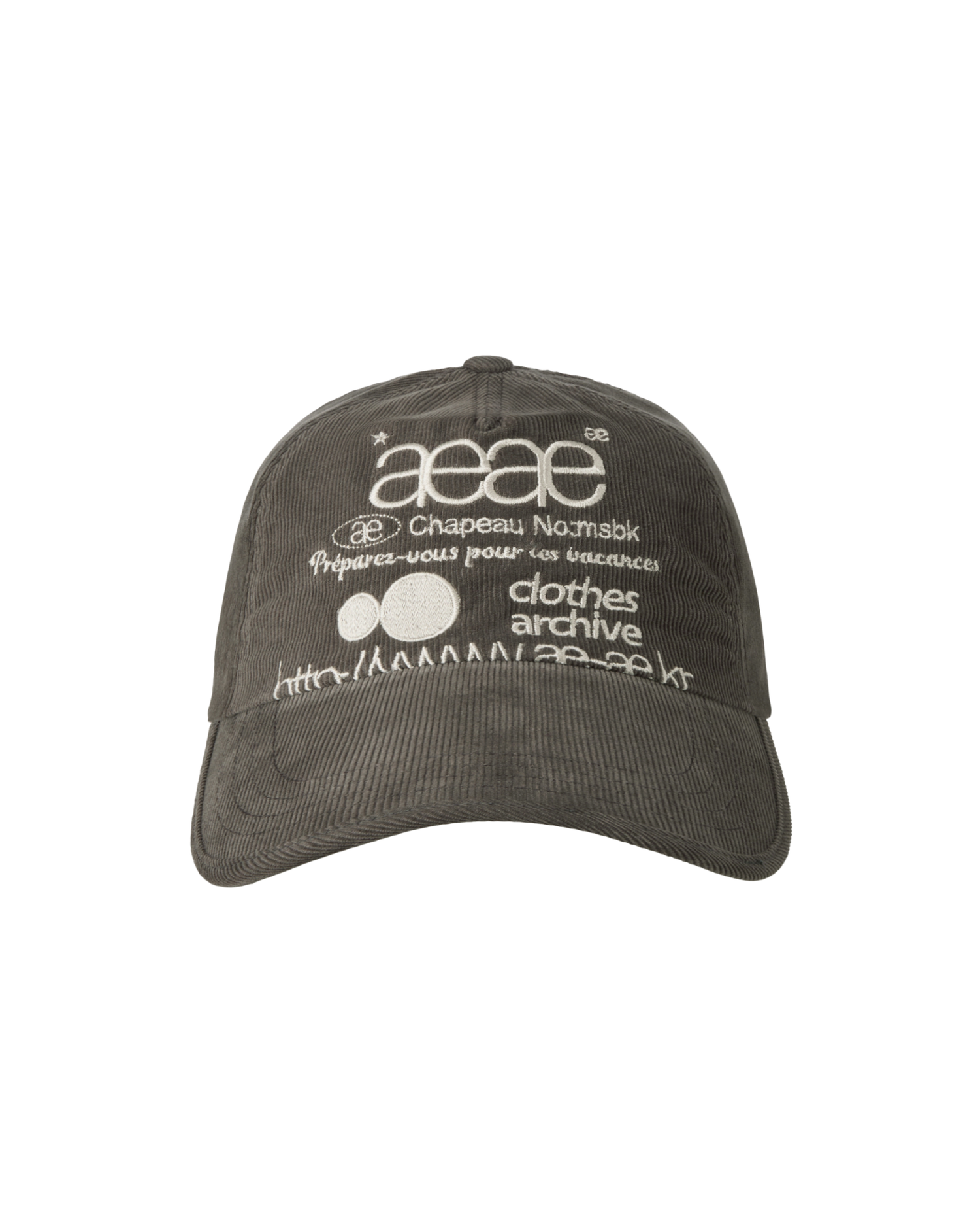 【予約商品】WEB LOGO CORDUROY CAP [BROWN]