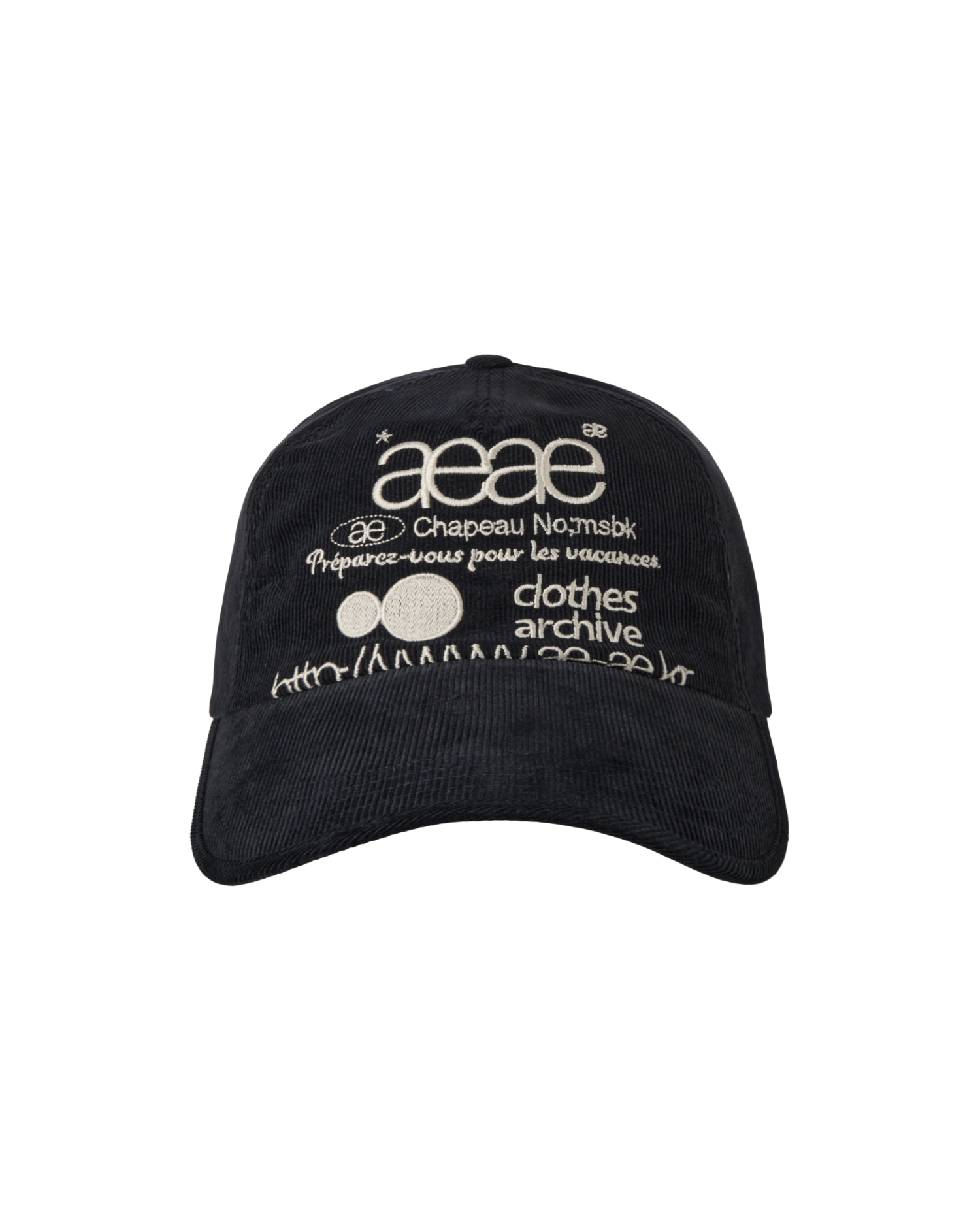 【予約商品】WEB LOGO CORDUROY CAP [DARK NAVY]
