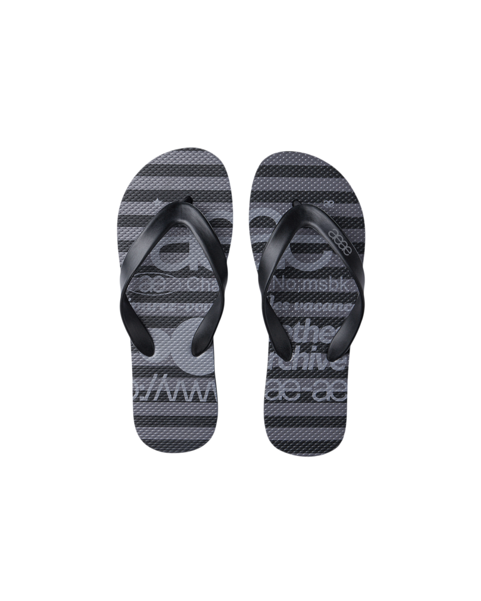 【予約商品】WEB LOGO STRIPE FLIP FLOP [BLACK]