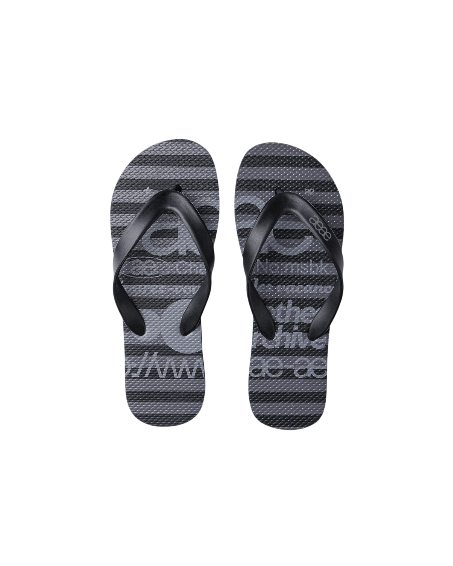 【予約商品】WEB LOGO STRIPE FLIP FLOP [BLACK]