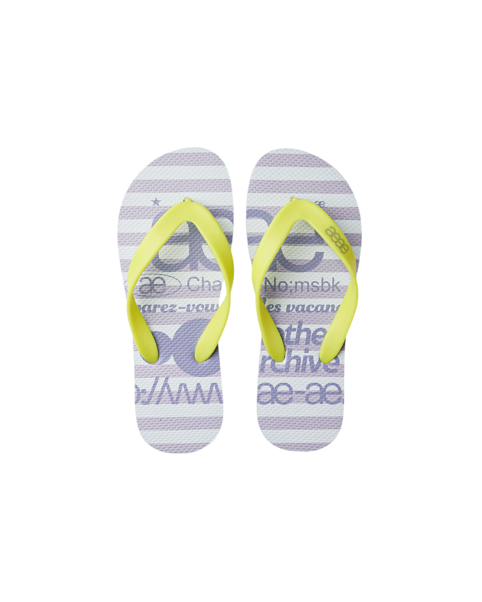 【予約商品】WEB LOGO STRIPE FLIP FLOP [LAVENDER]
