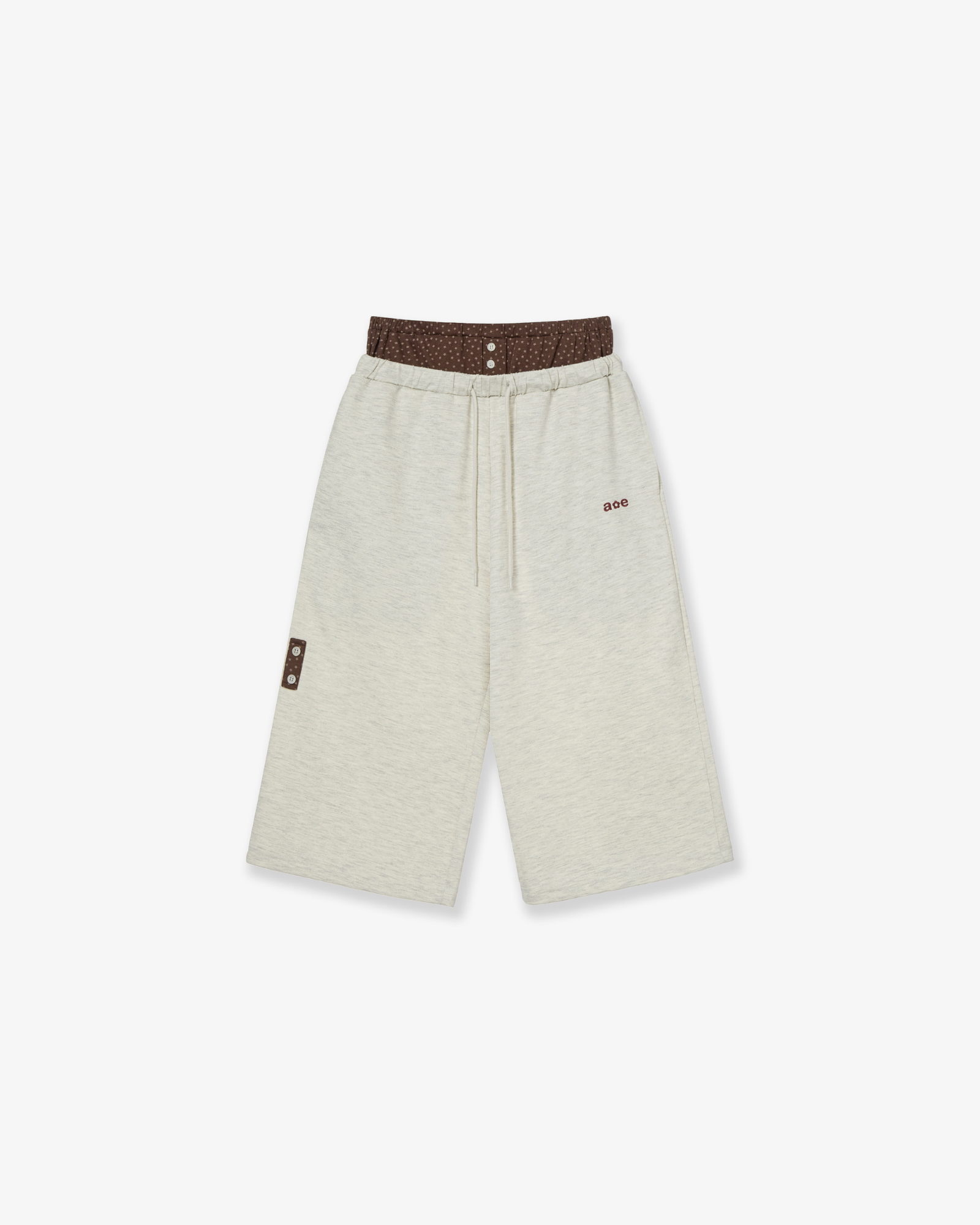 BRIEFS LAYERED SWEATPANTS [OATMEAL]