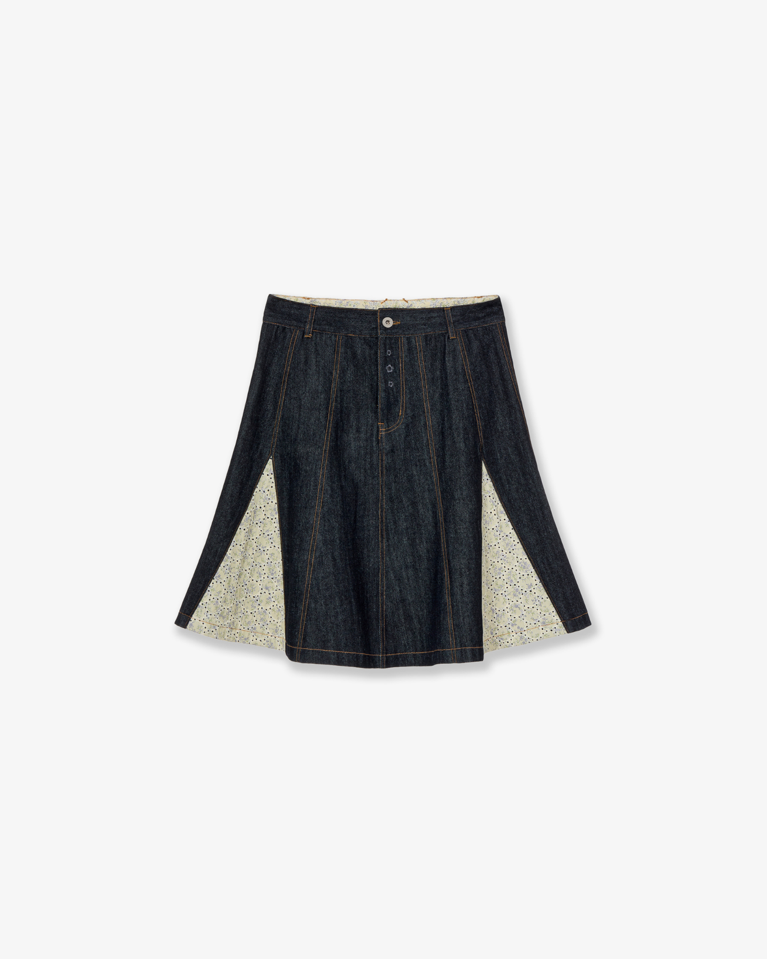 FLARE DENIM SKIRT [INDIGO]