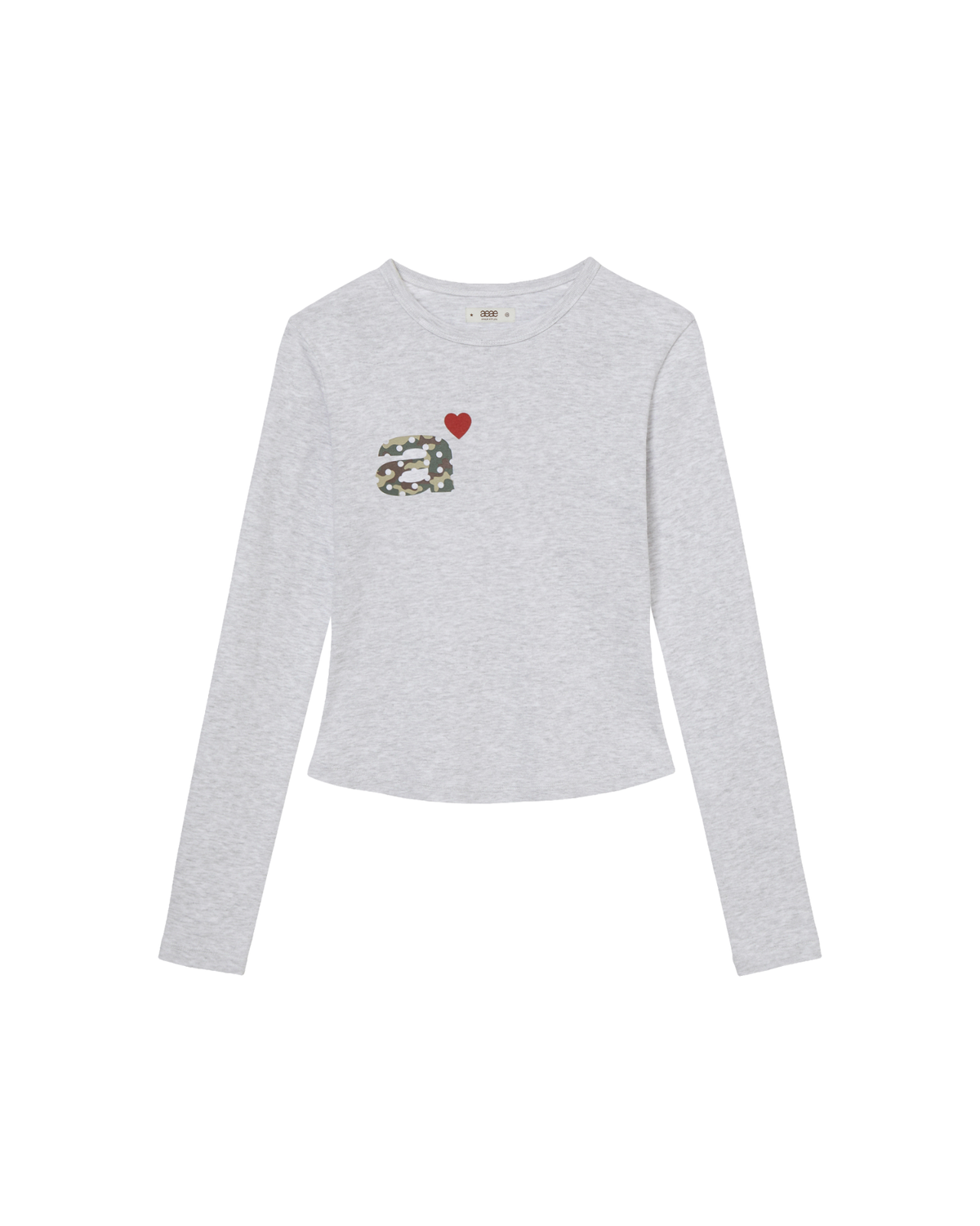 DOT SMALL LETTER L/S [LIGHT GREY/CAMO]