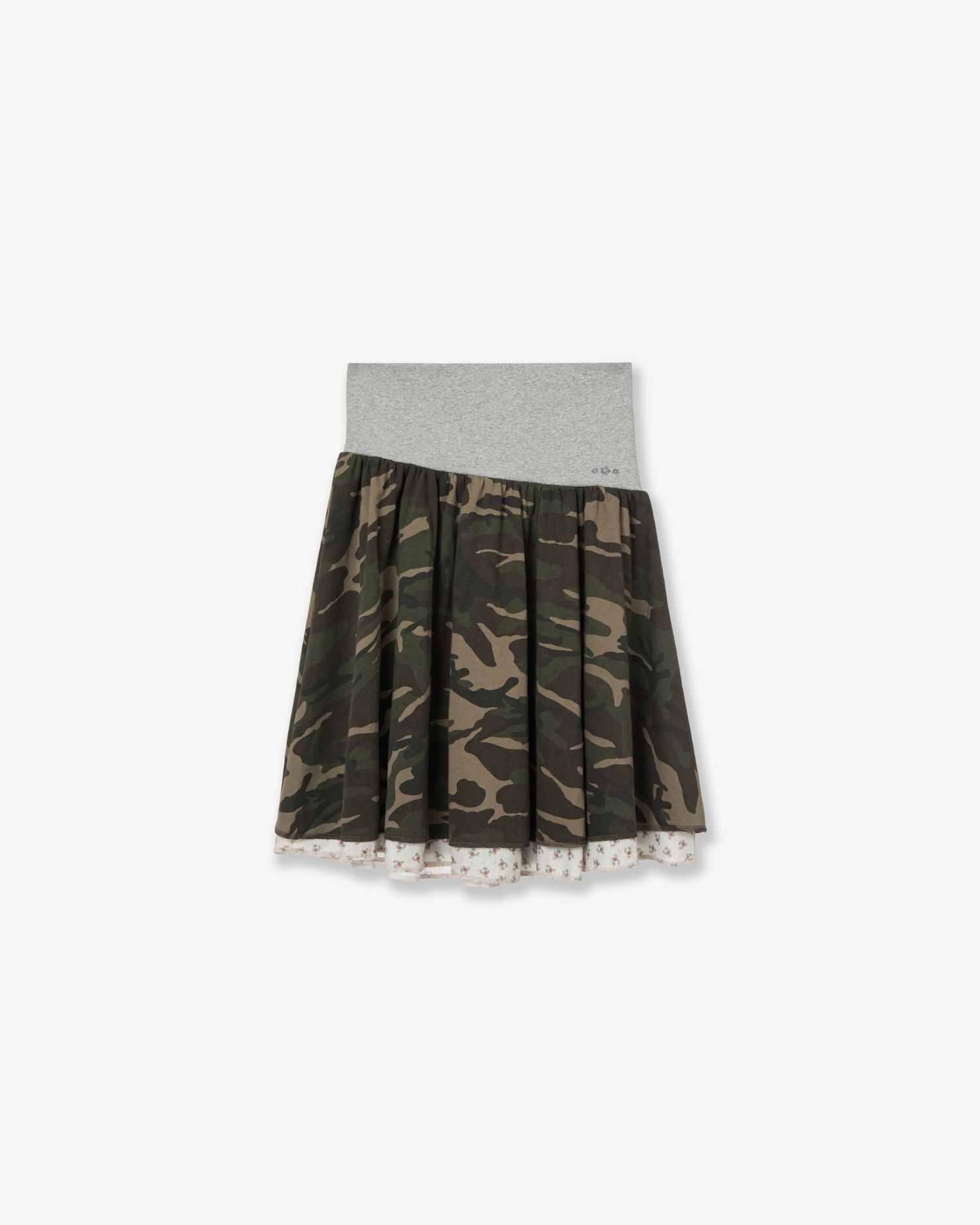 LAYERED SKIRT [CAMO]