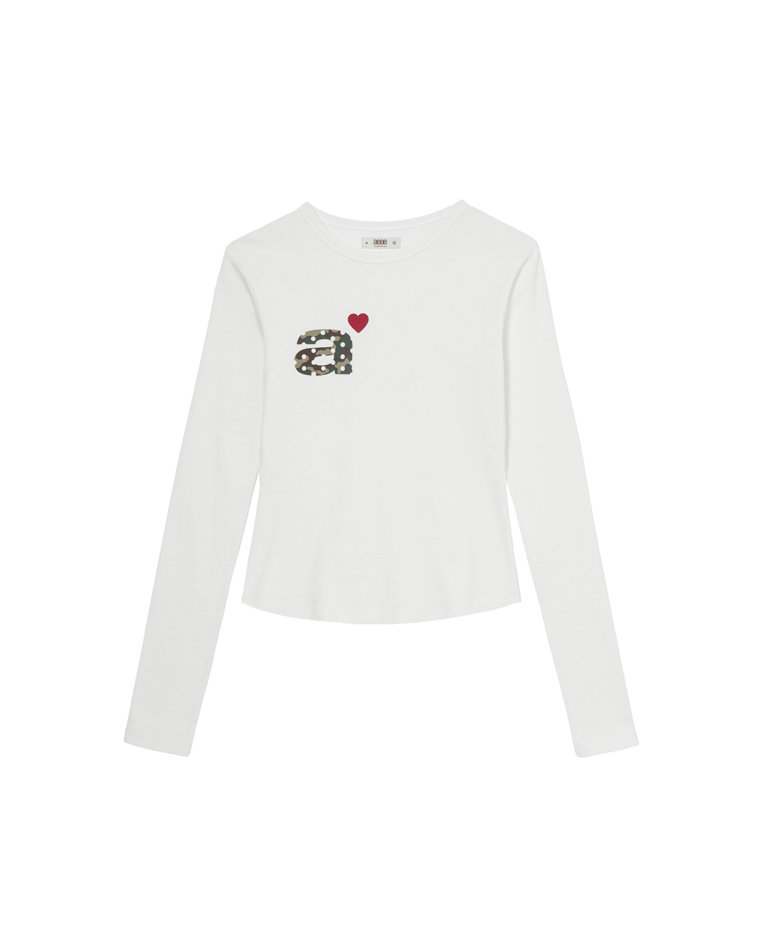 DOT SMALL LETTER L/S [WHITE/CAMO]