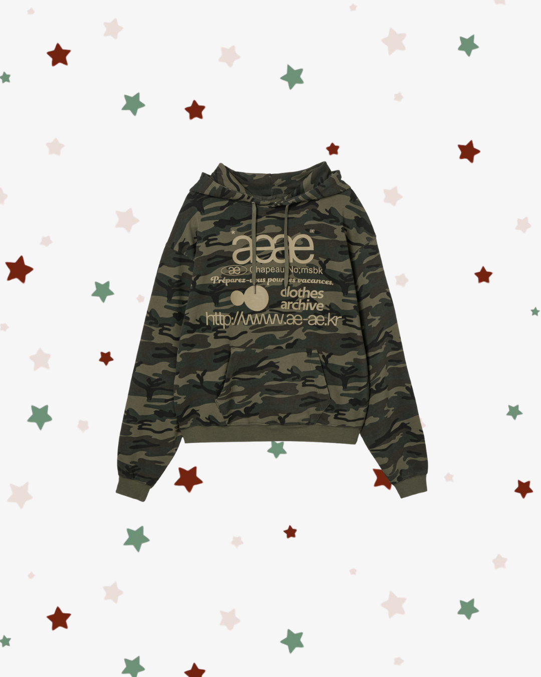 WEB LOGO LOOSED HOODIE [CAMO]