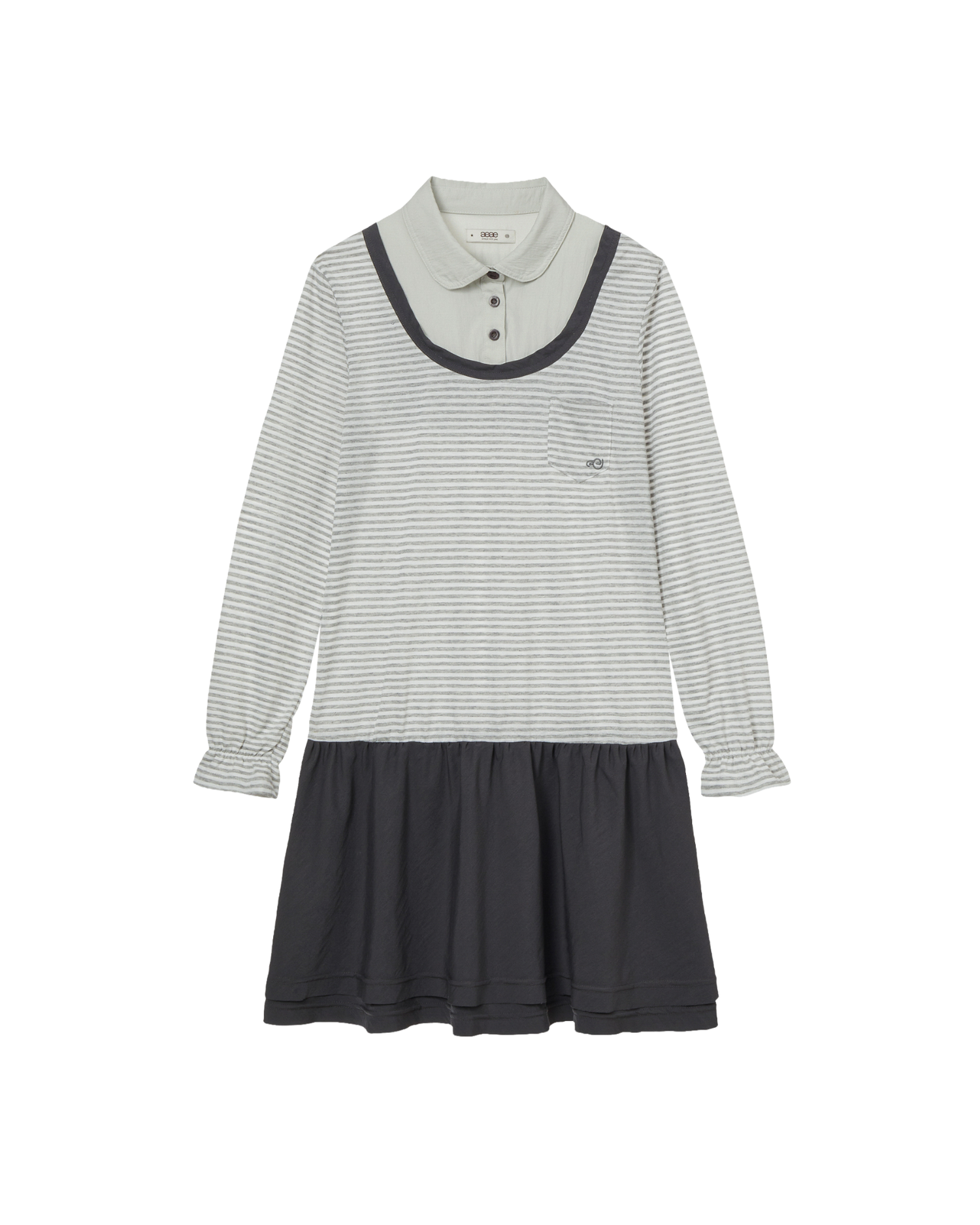LAYERED ONE PIECE [GREY]