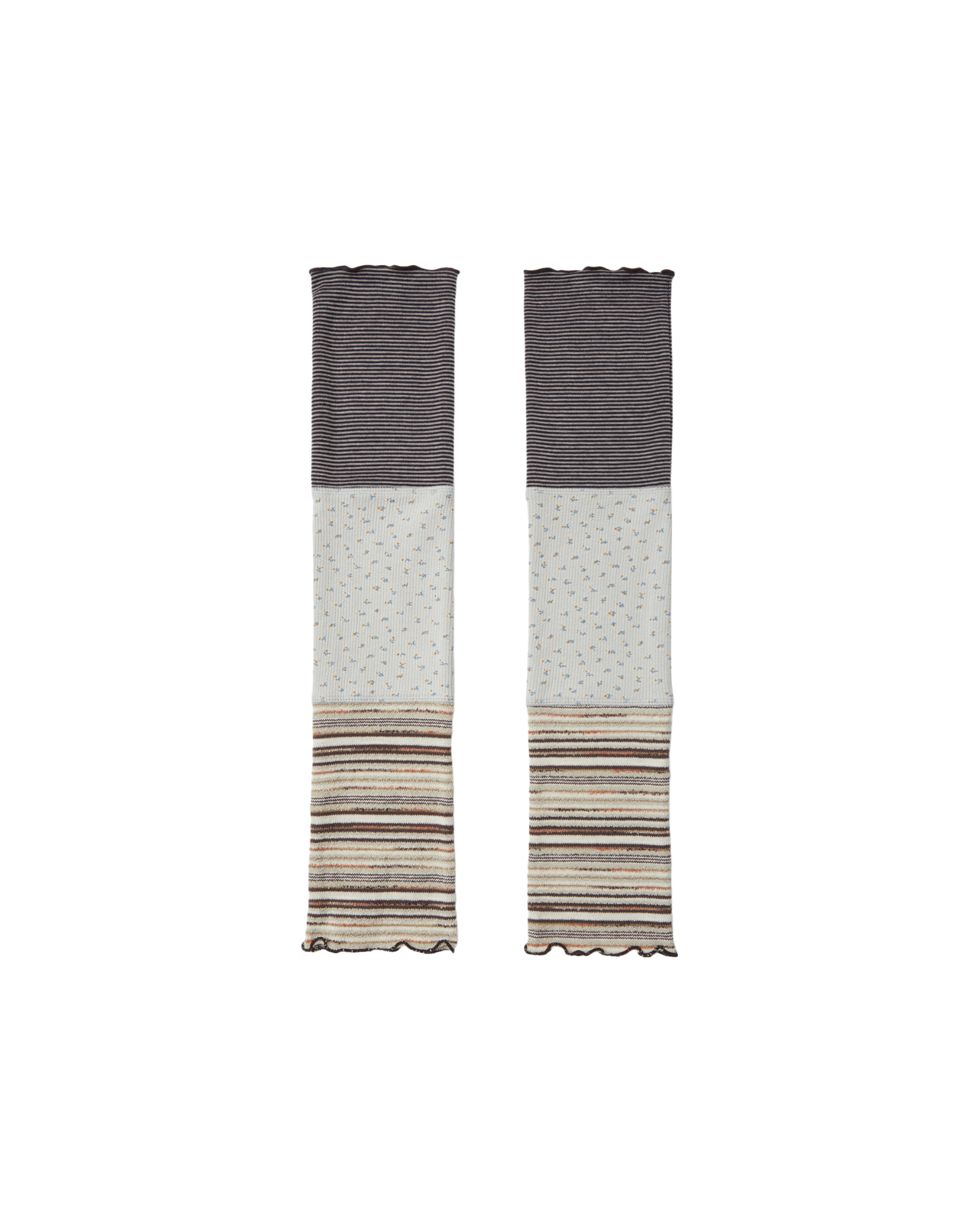 PATCHWORK LEG WARMER [GREY]