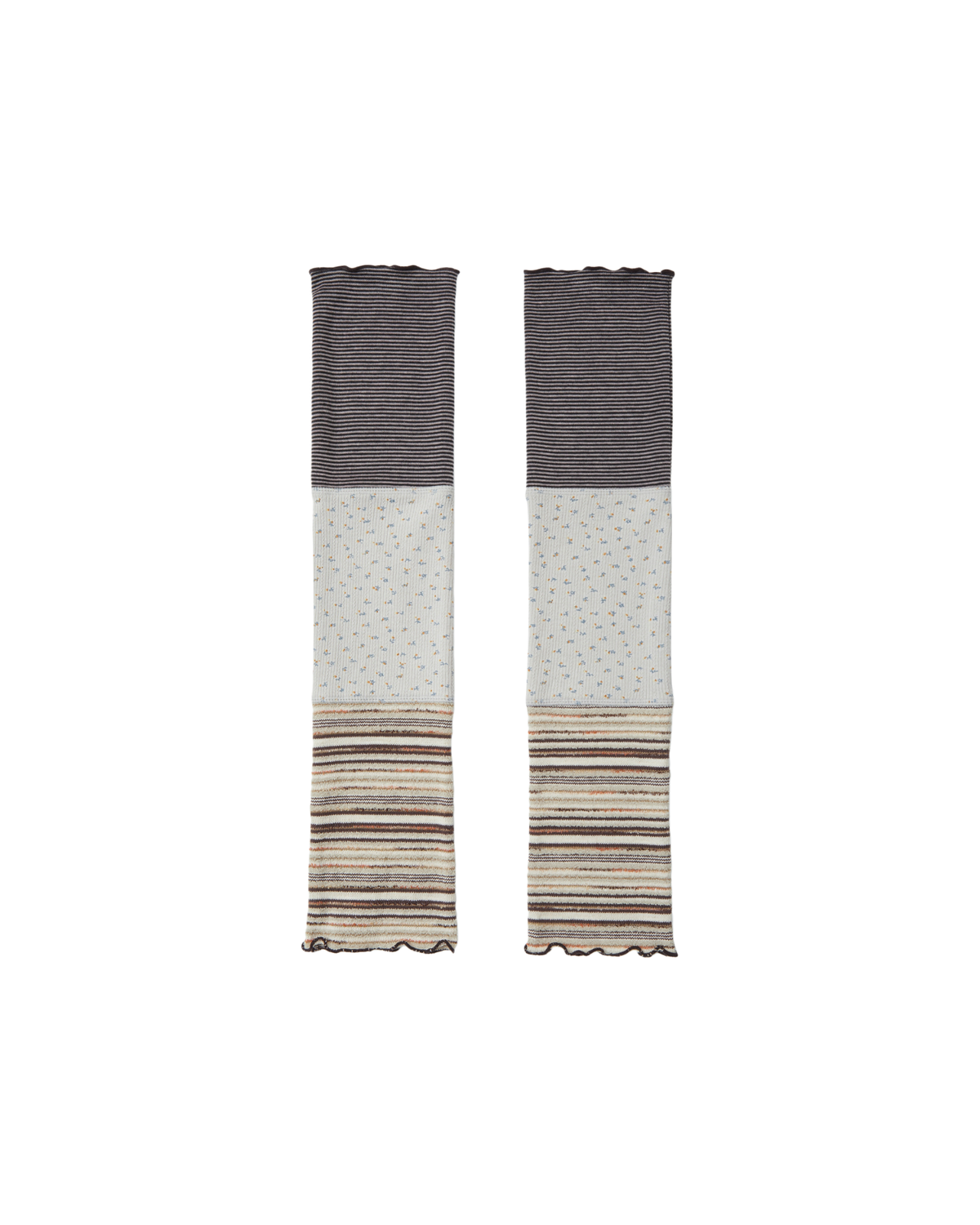 PATCHWORK LEG WARMER [GREY]