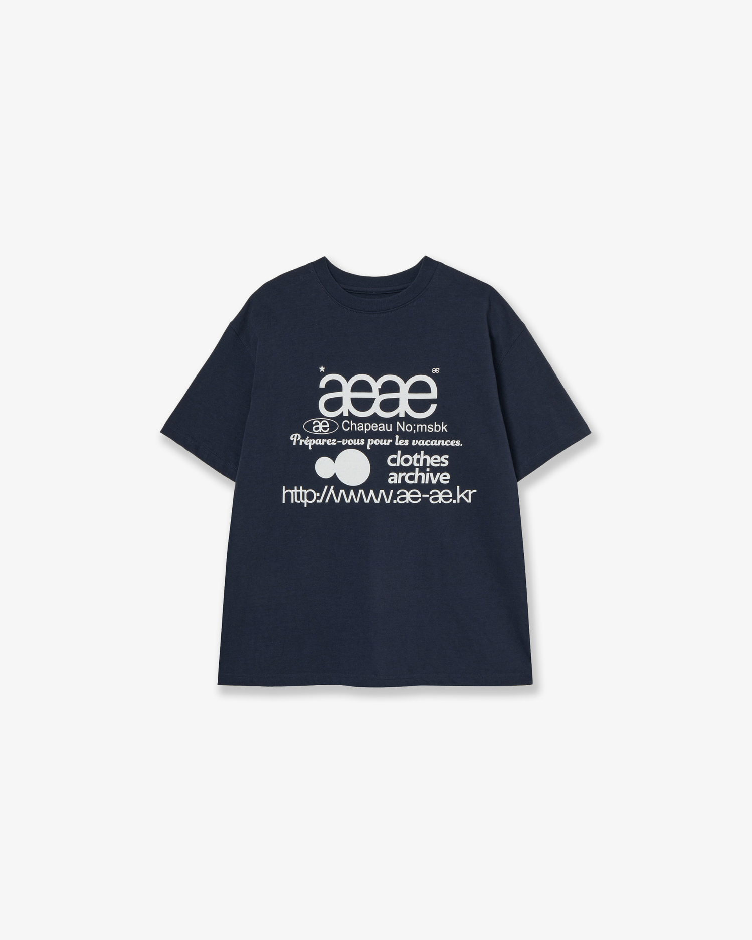 WEB LOGO T-SHIRTS [NAVY]