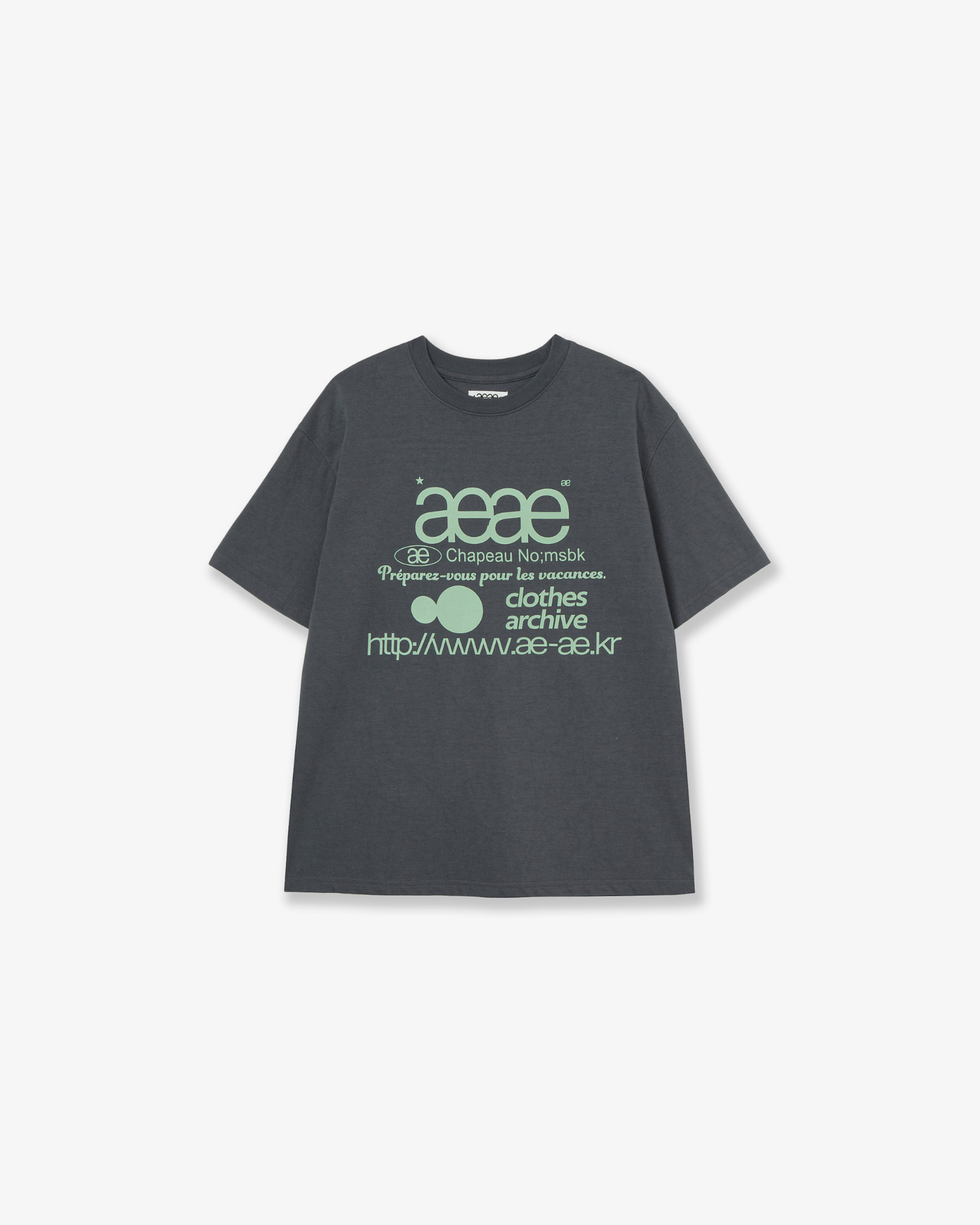 WEB LOGO T-SHIRTS [CHARCOAL]