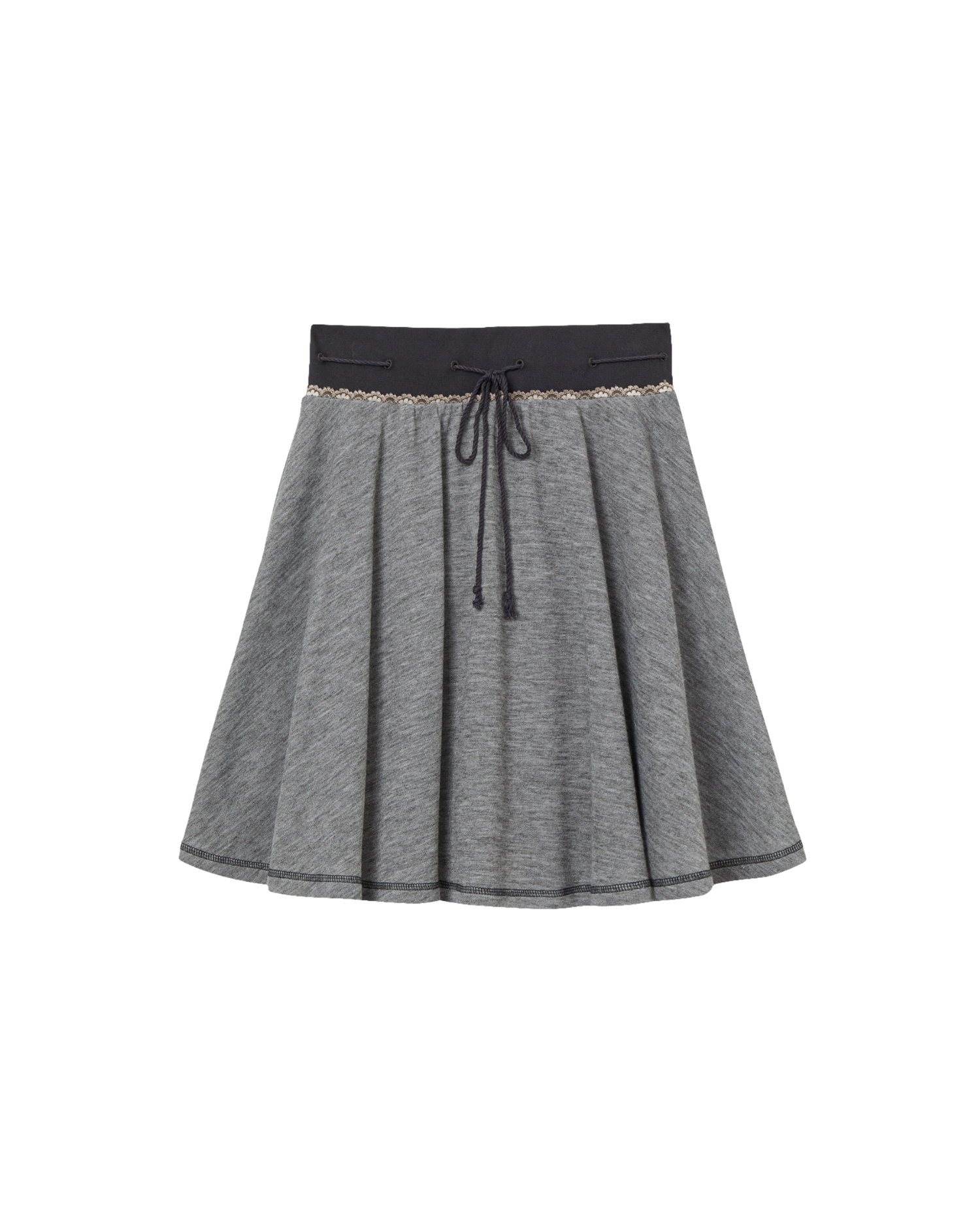 STRING LACE SKIRT [GREY]