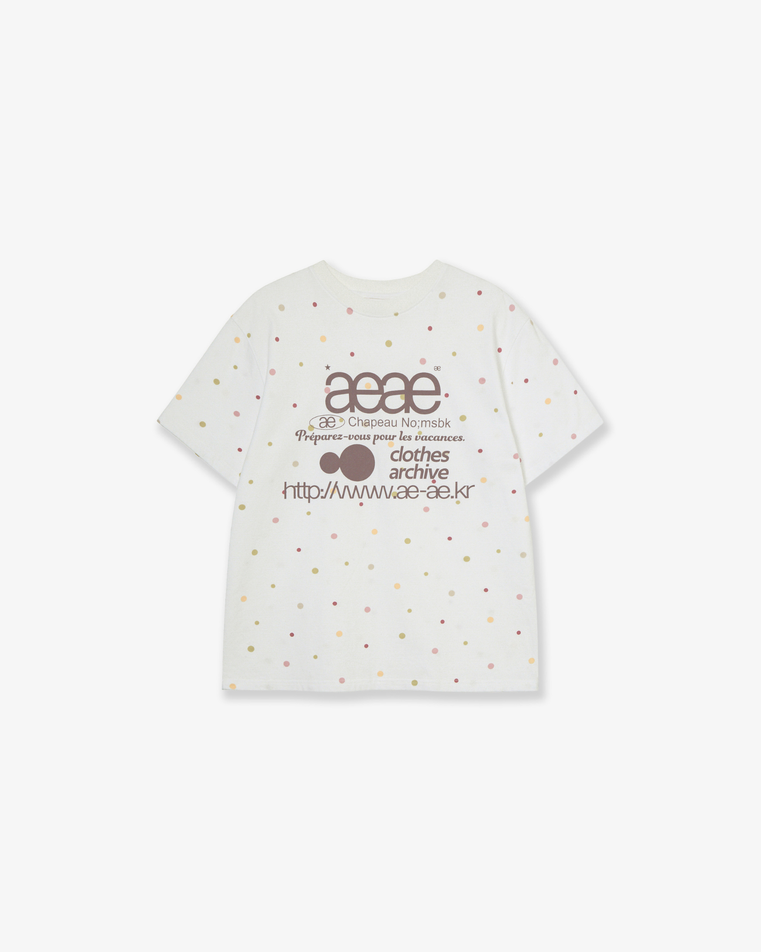 WEB LOGO COLOR DOT T-SHIRTS [WHITE]