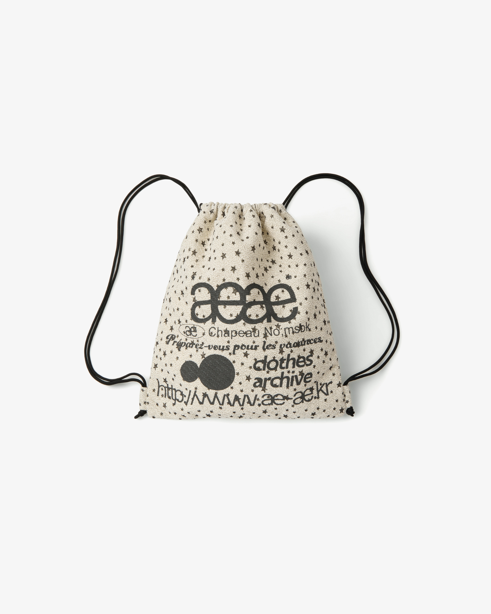 WEB LOGO STELLA GYM SACK [IVORY]