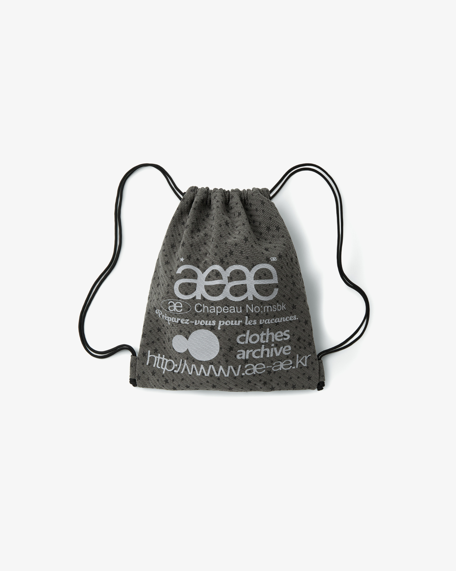WEB LOGO STELLA GYM SACK [CHARCOAL]