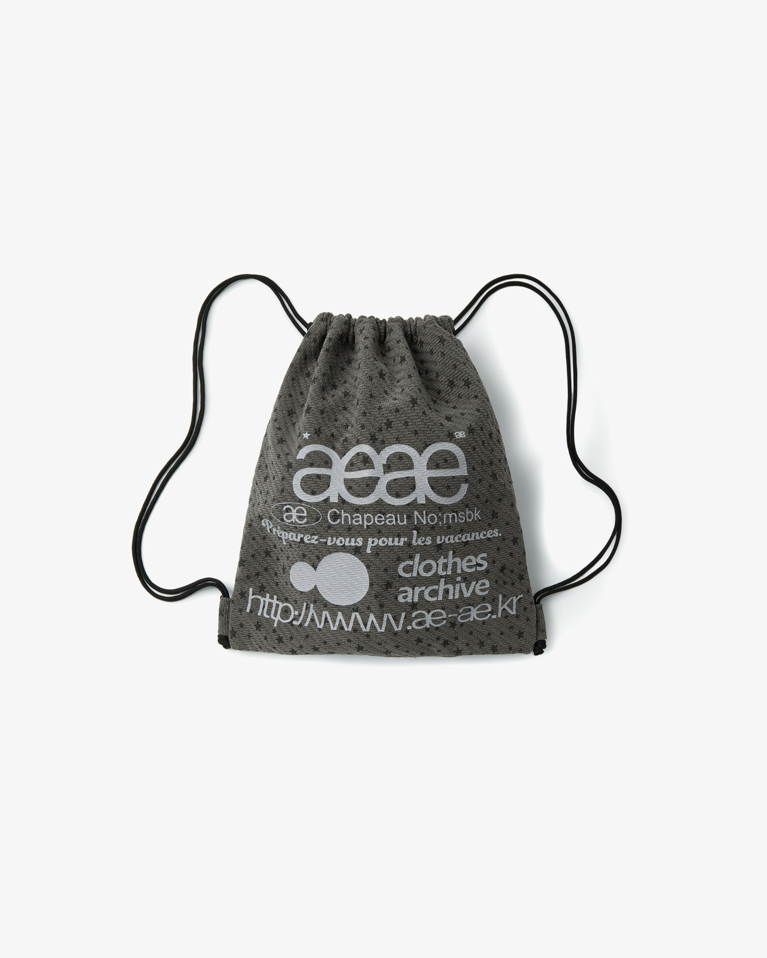 WEB LOGO STELLA GYM SACK [CHARCOAL]