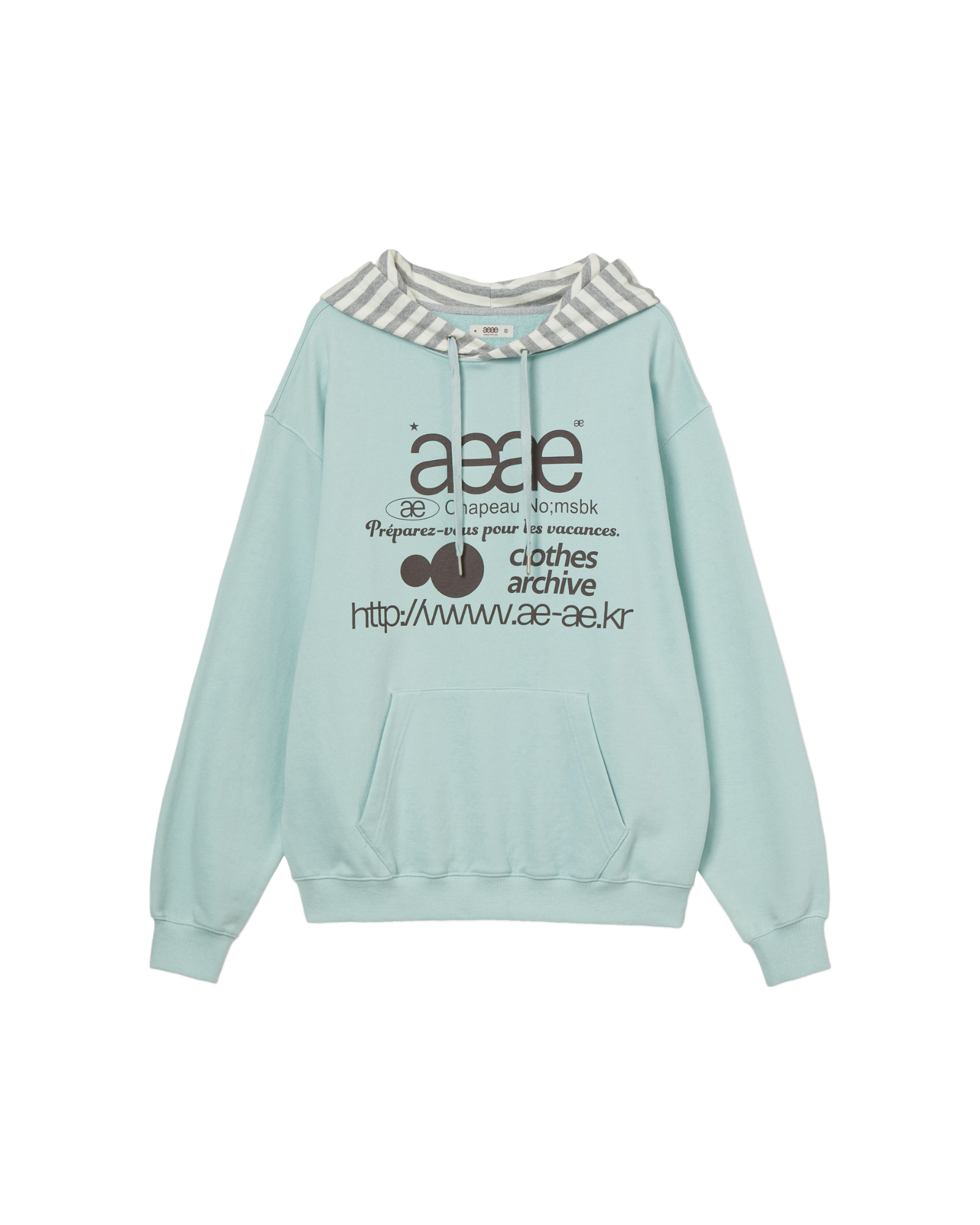 WEB LOGO LOOSED HOODIE [MINT]