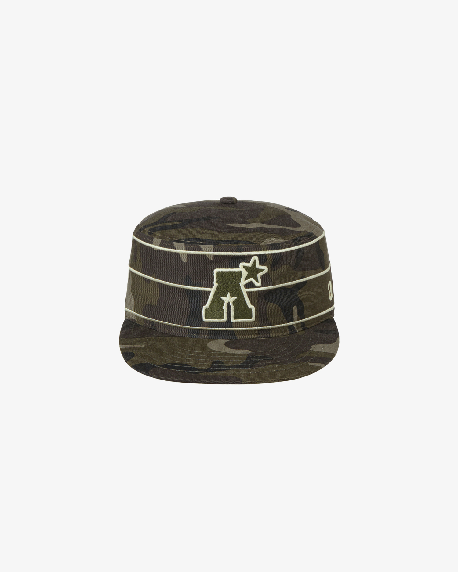 A LOGO PILLBOX CAP [CAMO]