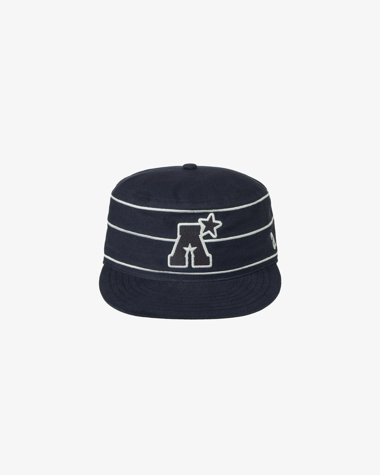 A LOGO PILLBOX CAP [NAVY]