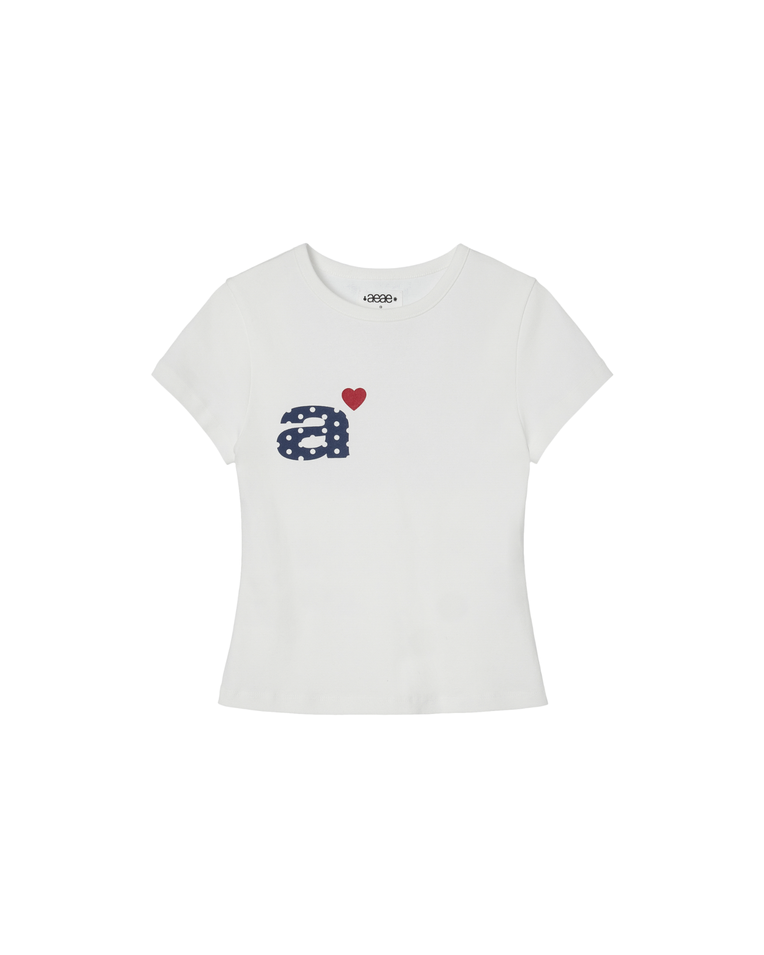 DOT SMALL LETTER TEE [WHITE]