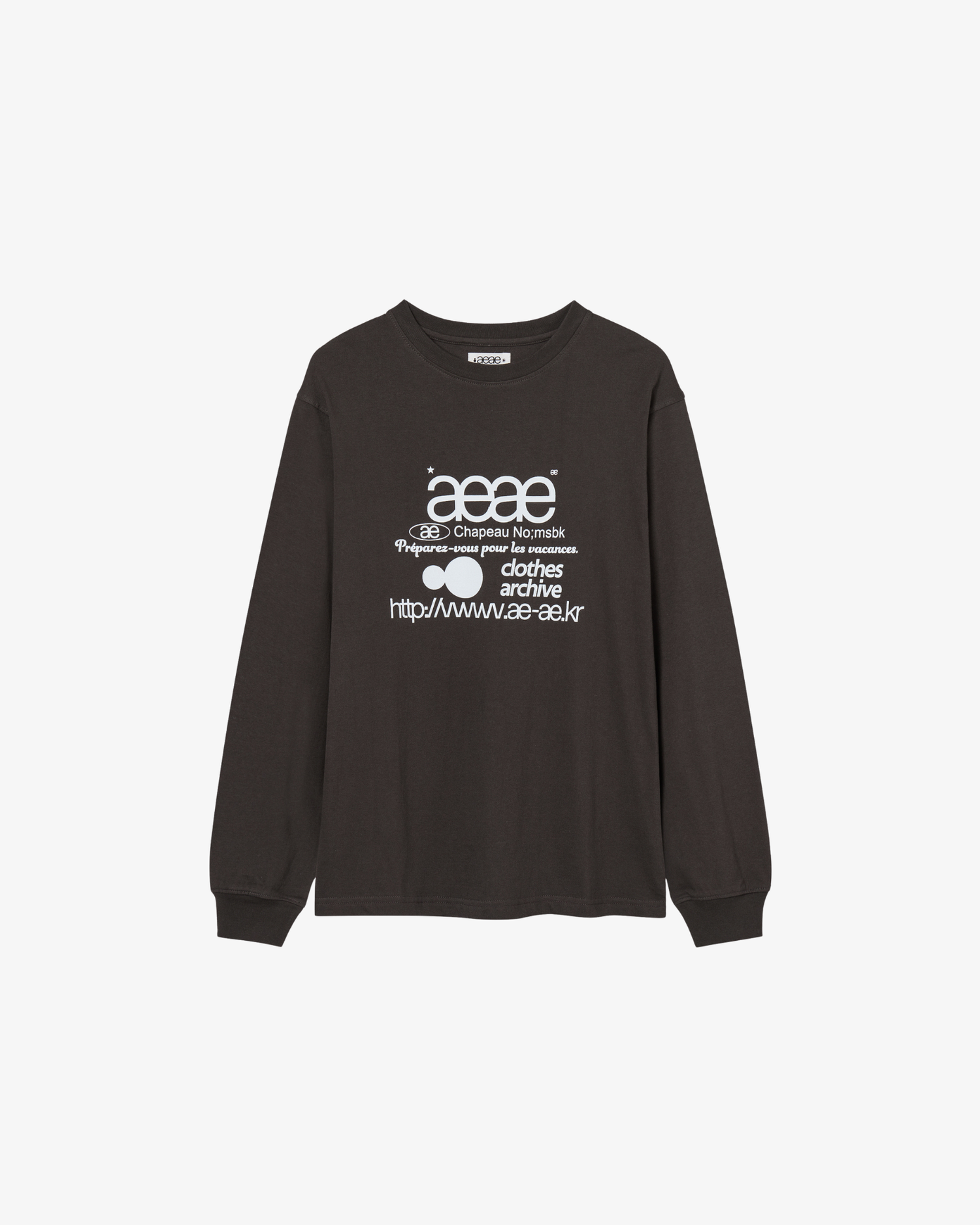 【予約商品】WEB LOGO L/S [CHARCOAL]