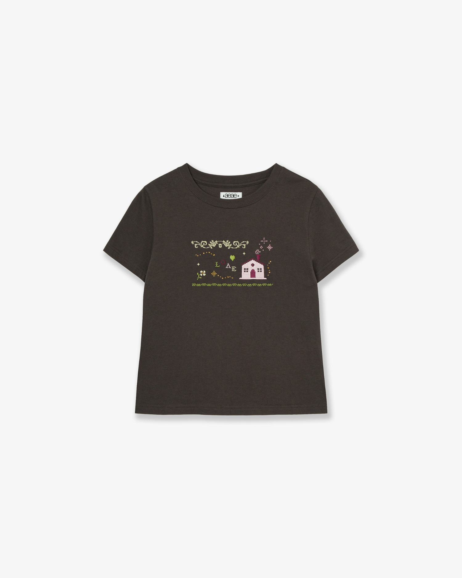 SWEET HOME TEE [DARK BROWN]