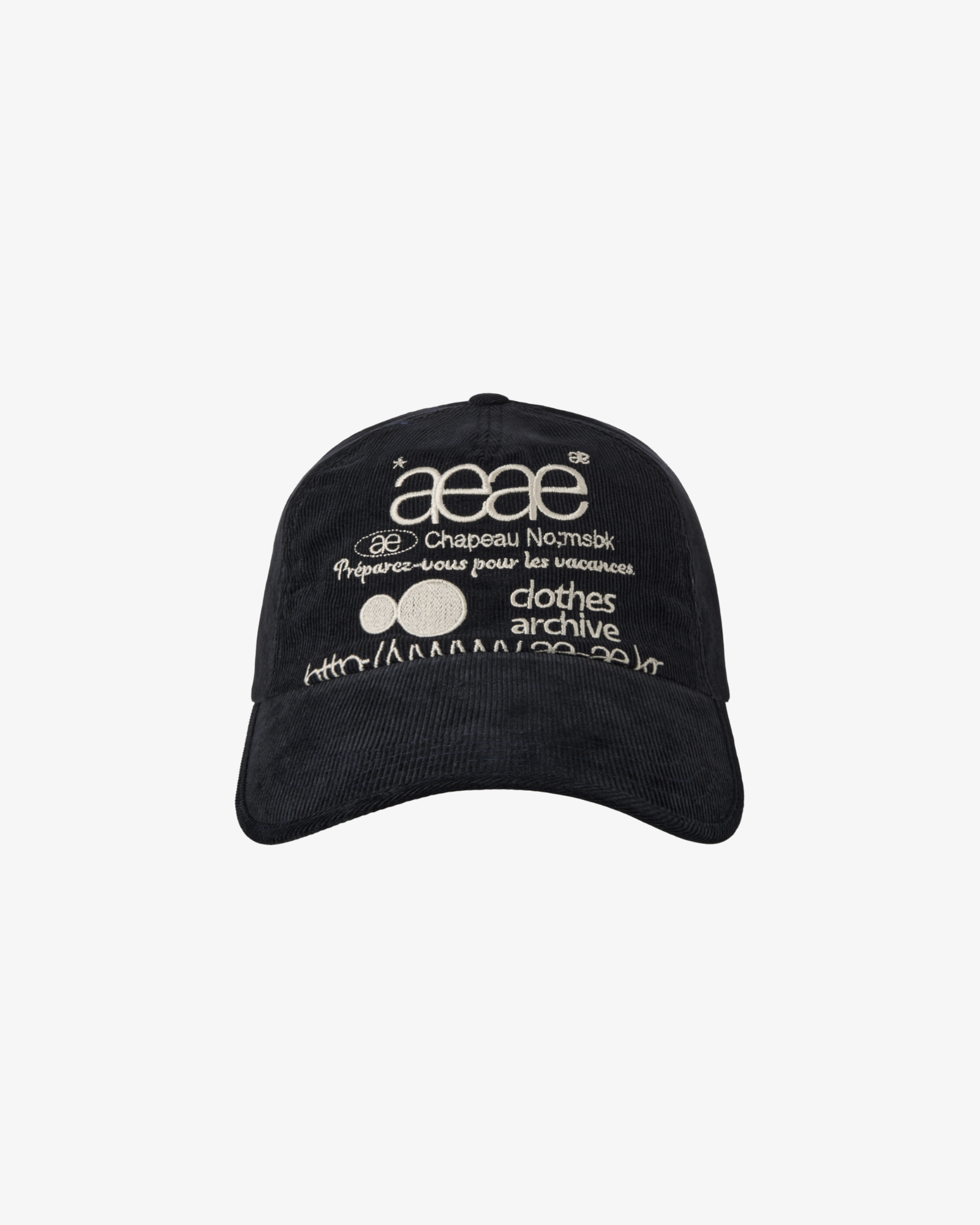 【予約商品】WEB LOGO CORDUROY CAP [DARK NAVY]