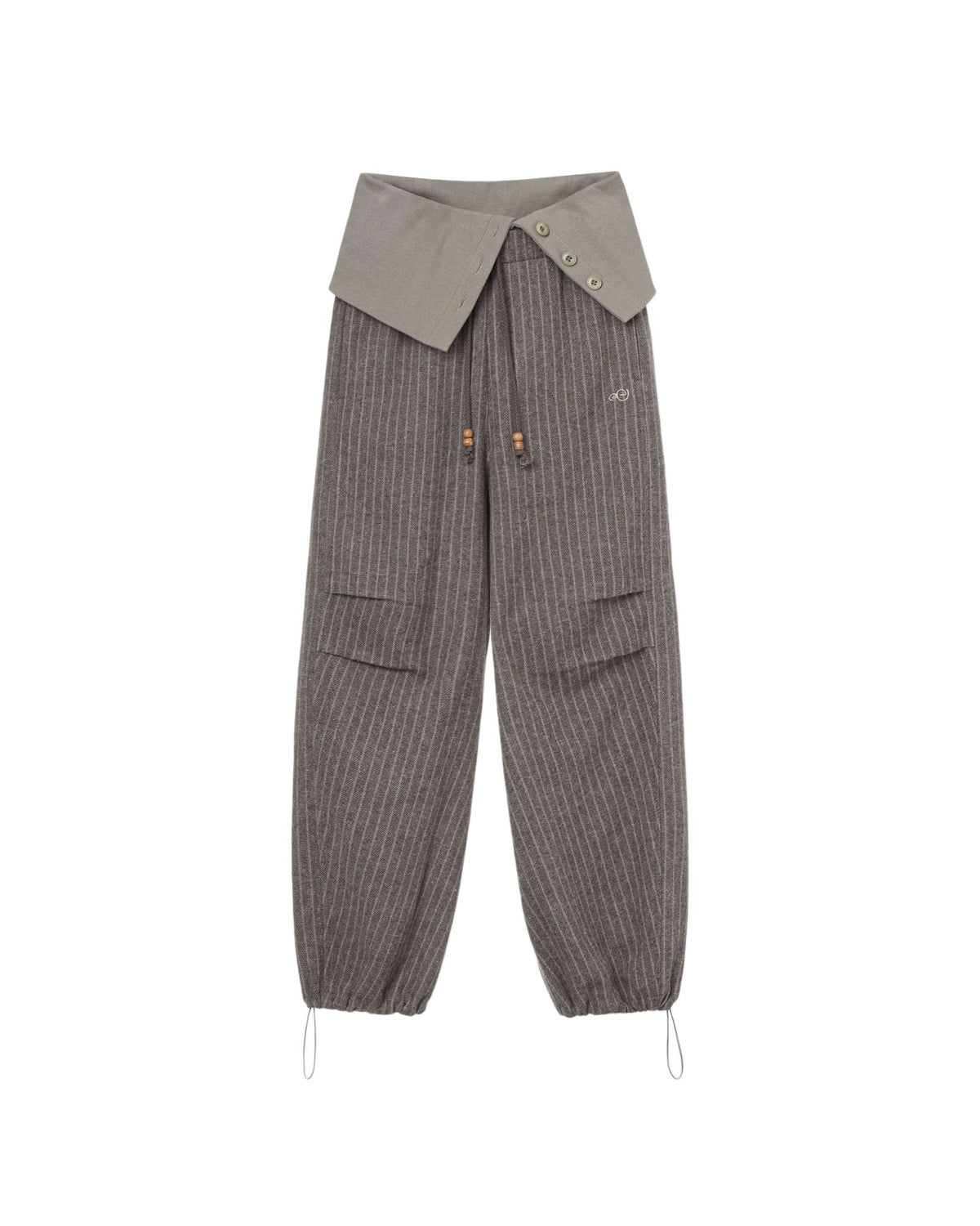 FOLDED EASY PANTS [BEIGE]