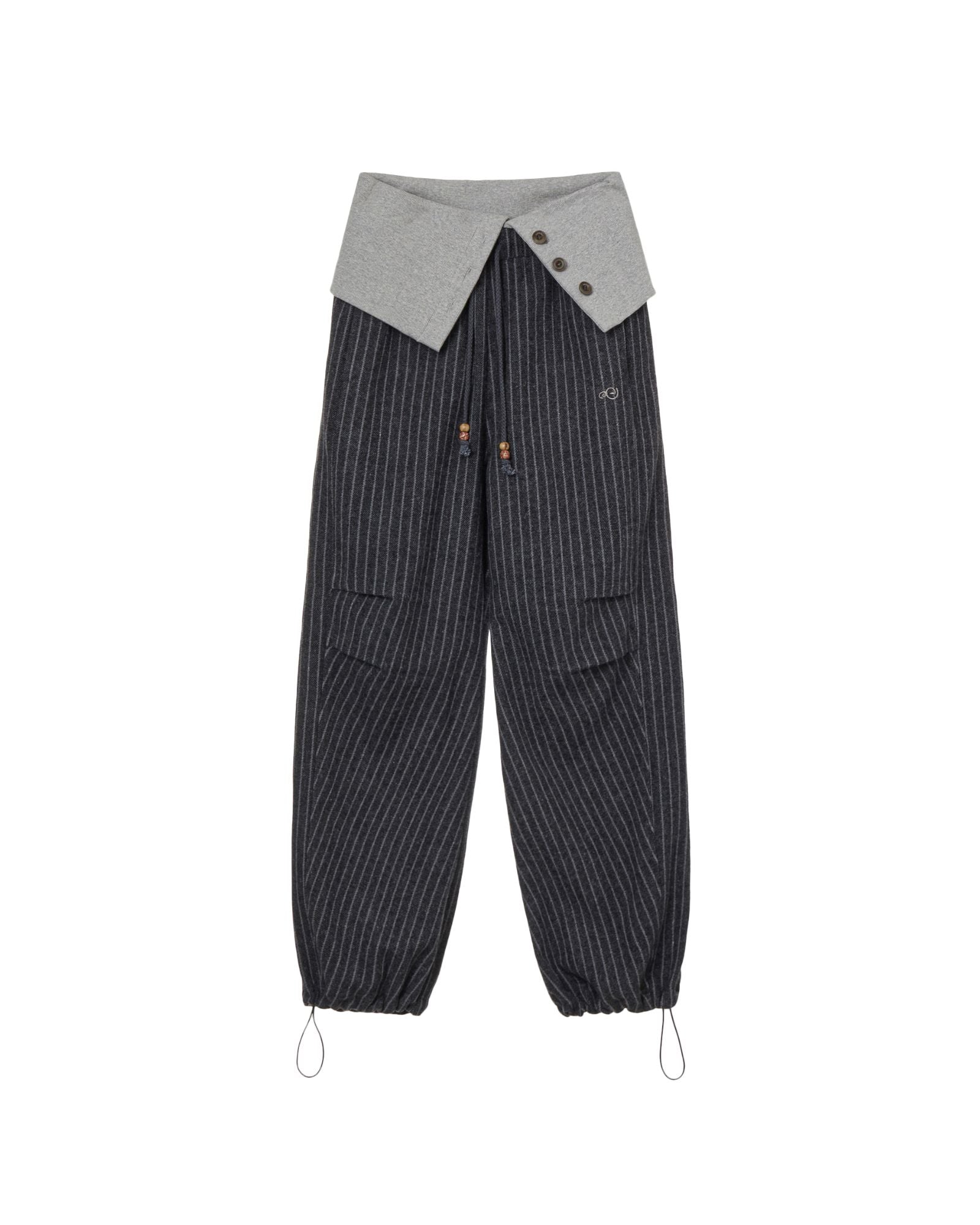 FOLDED EASY PANTS [CHARCOAL]