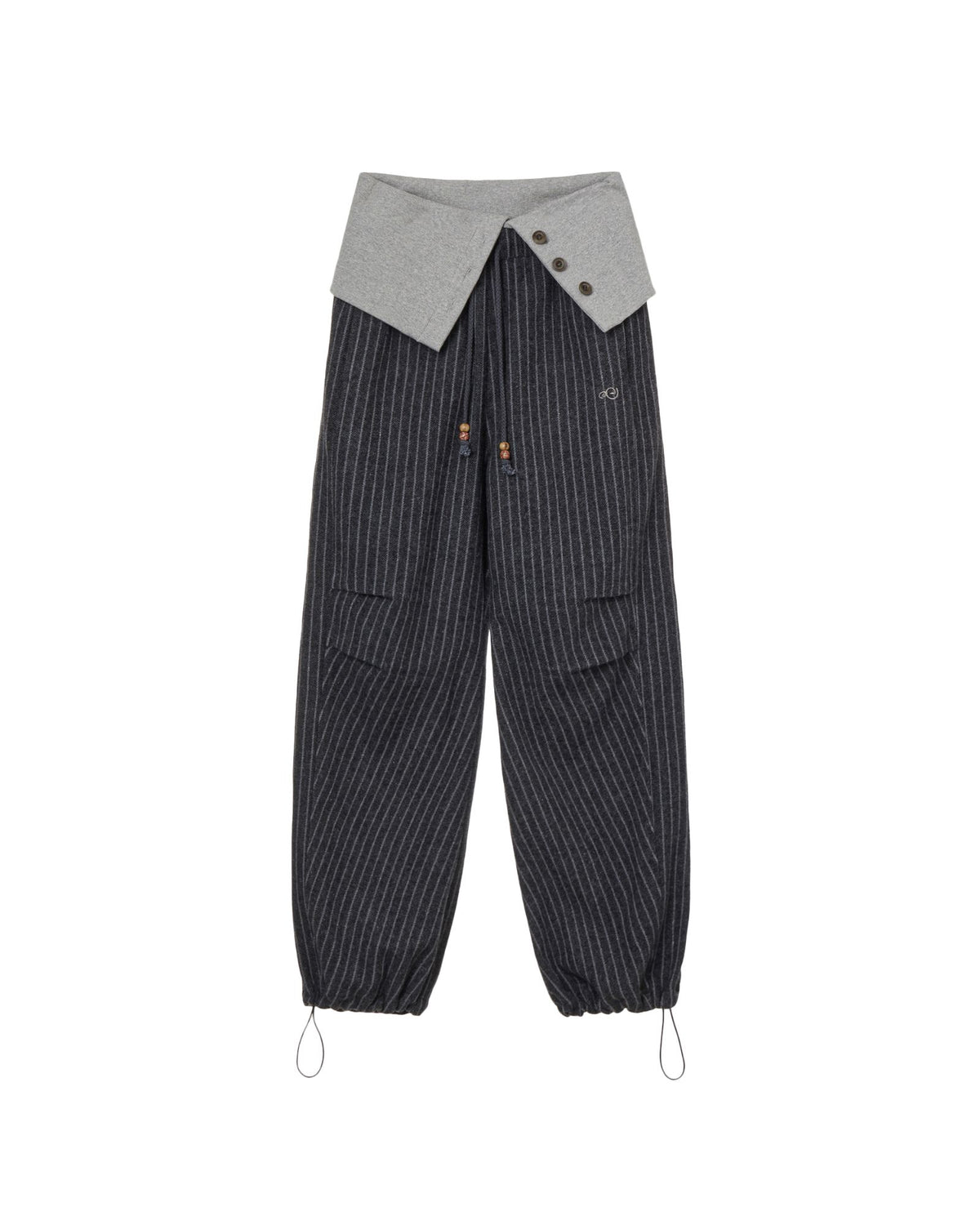 FOLDED EASY PANTS [CHARCOAL]
