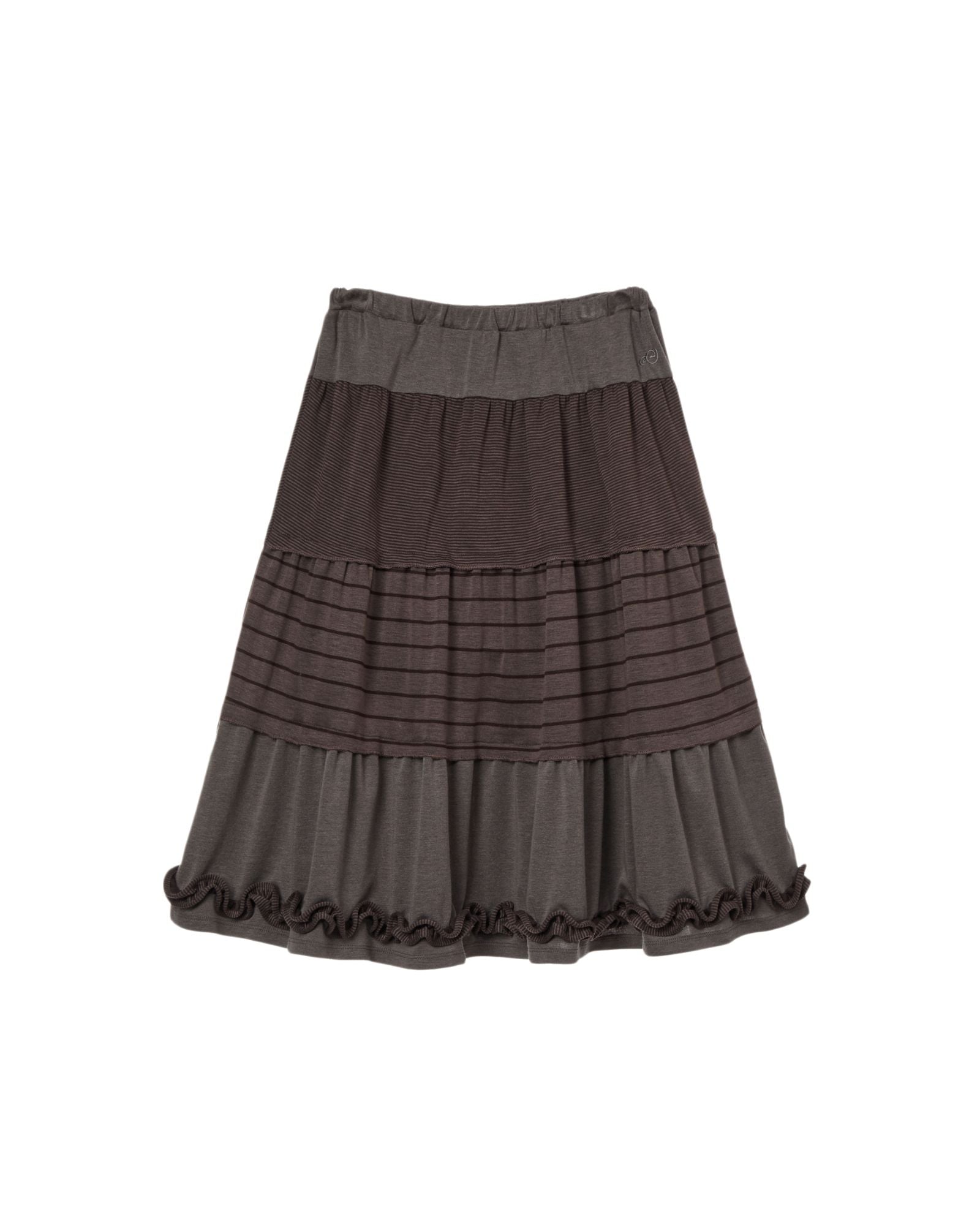 TIERED FRILL SKIRT [PURPLE]
