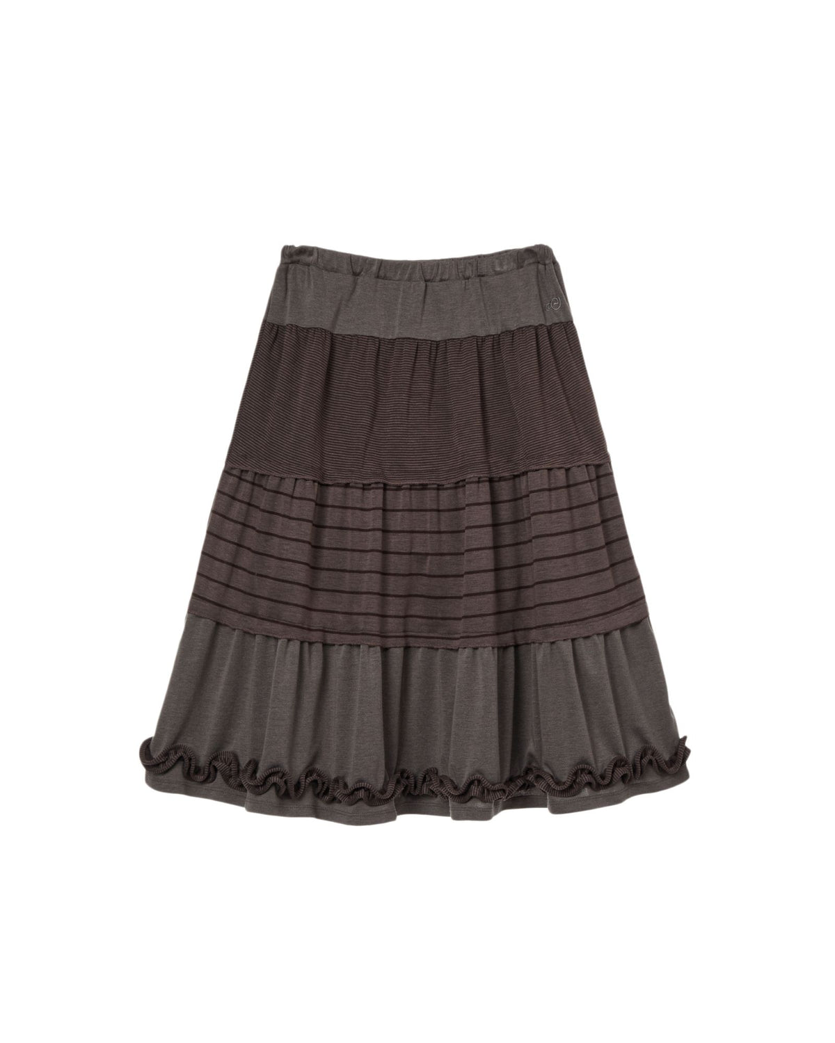 TIERED FRILL SKIRT [PURPLE]