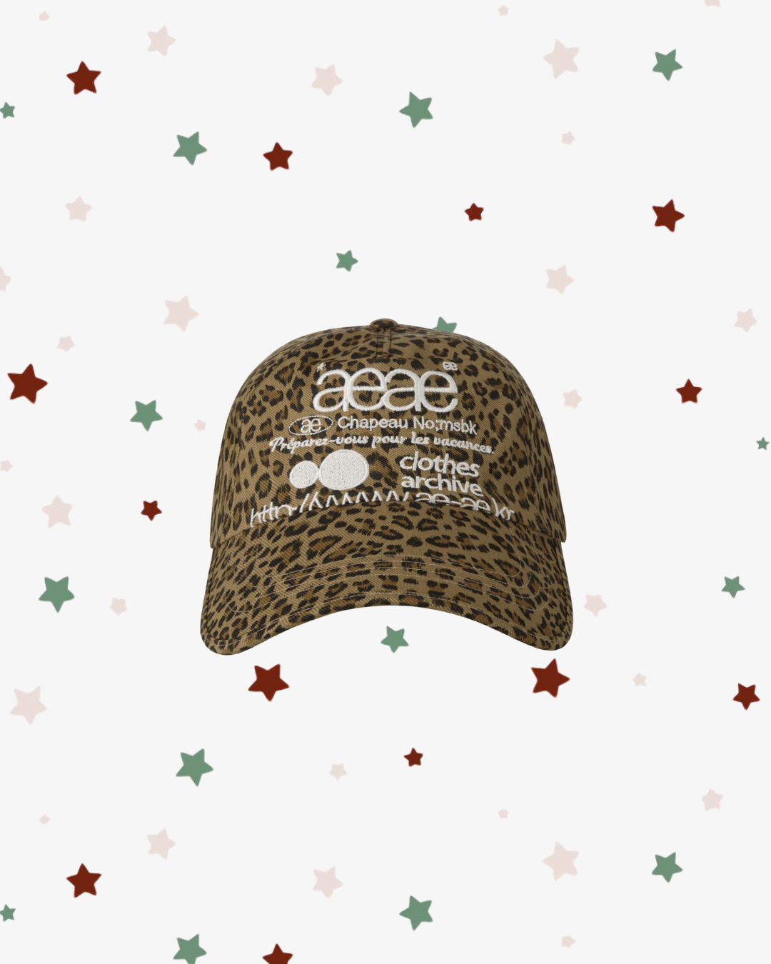 WEB LOGO LEOPARD CAP [MUSTARD]