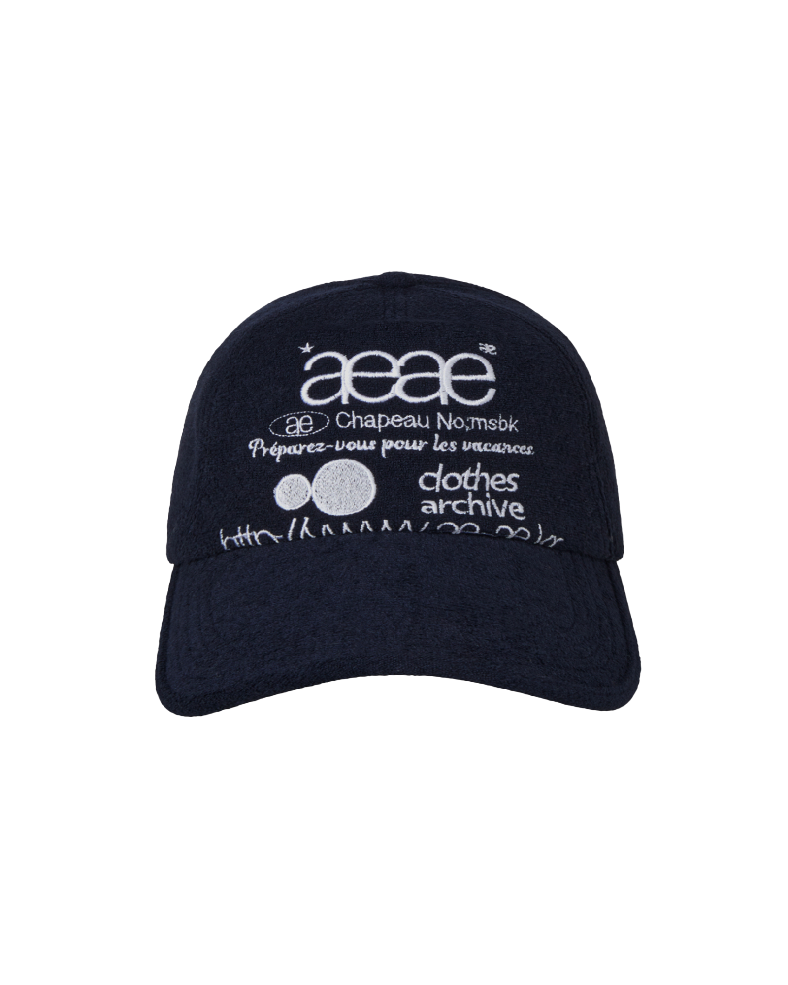 WEB LOGO FLEECE CAP [NAVY]