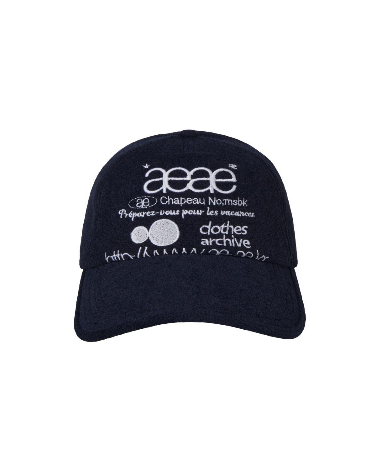 WEB LOGO FLEECE CAP [NAVY]