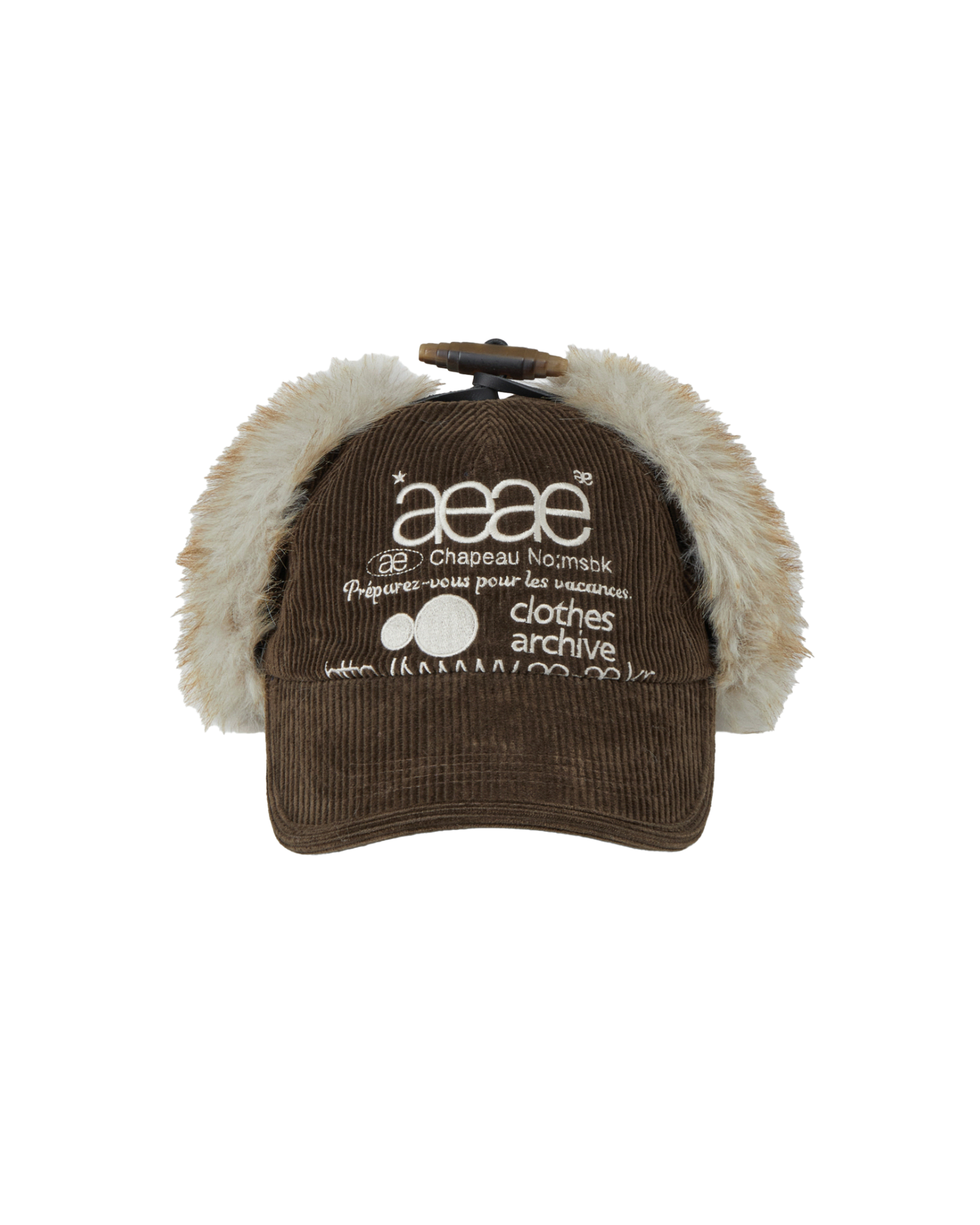 WEB LOGO TROOPER CAP [BROWN]