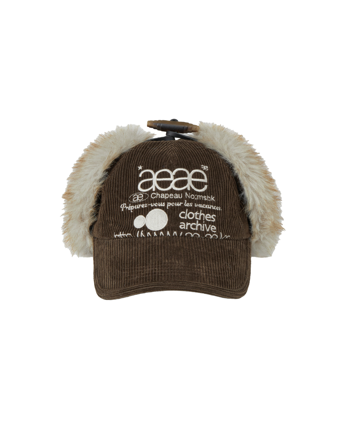 WEB LOGO TROOPER CAP [BROWN]