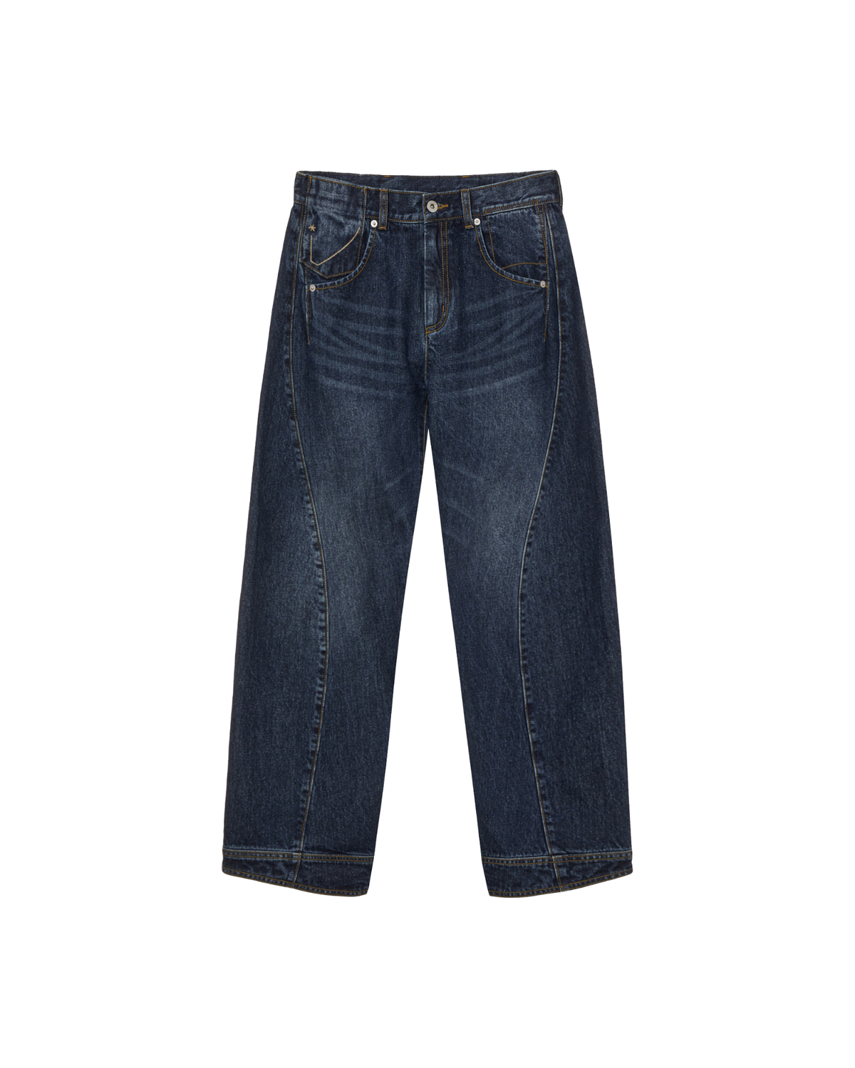 POCKET PATCHWORK ENGINEERED PANTS [DARK BLUE]