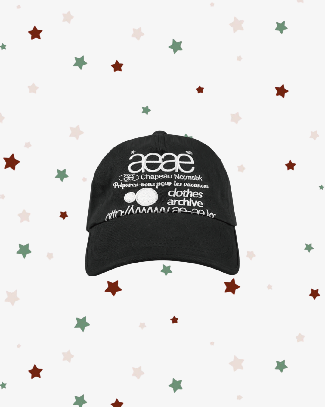 WEB LOGO 5 PANNEL CAP [BLACK]